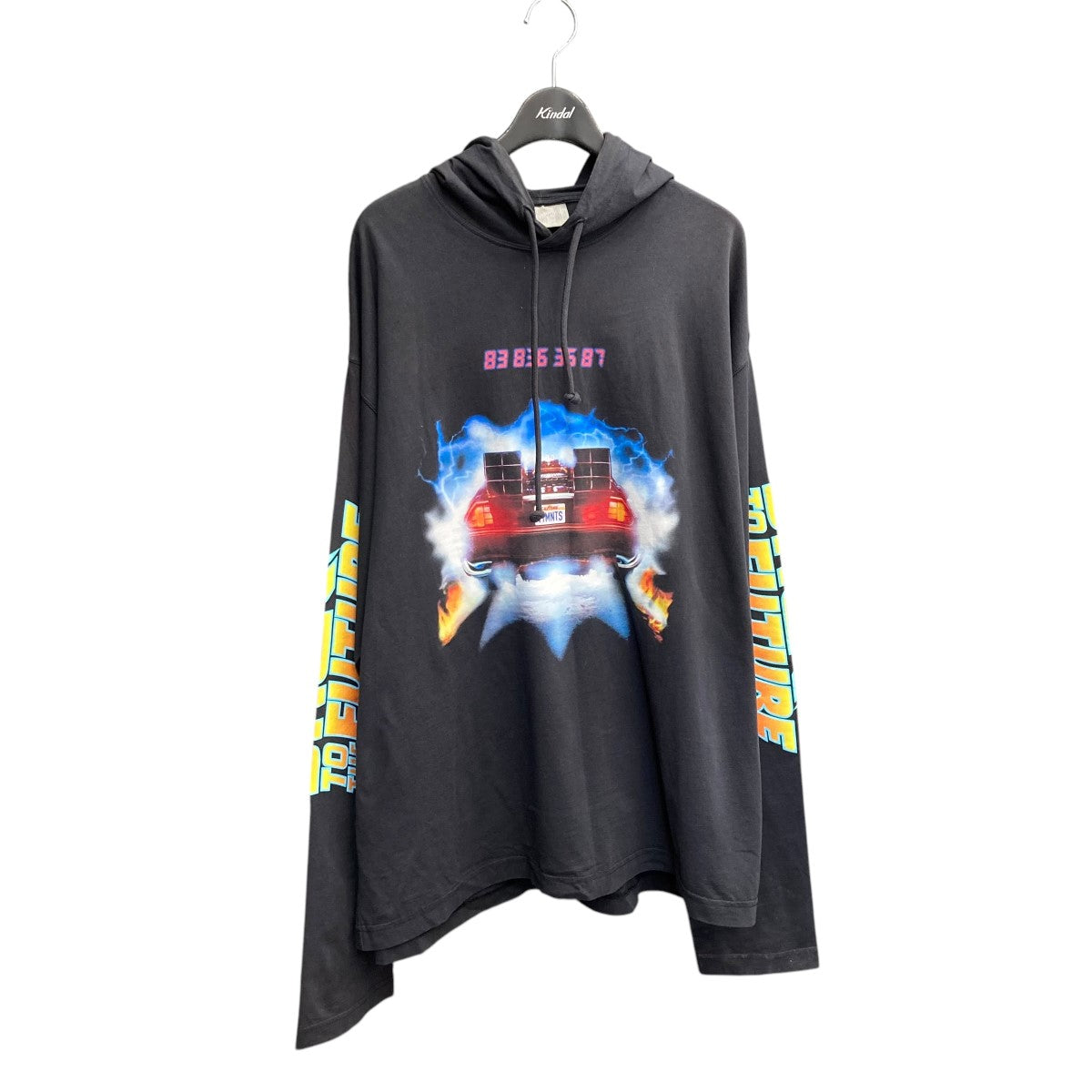 VTMNTS(ブイティーエムエヌティーエス) 22SSBack to the Future HoodieロングスリーブパーカーVL12TR400B  VL12TR400B ブラック サイズ S｜【公式】カインドオルオンライン ブランド古着・中古通販【kindal】