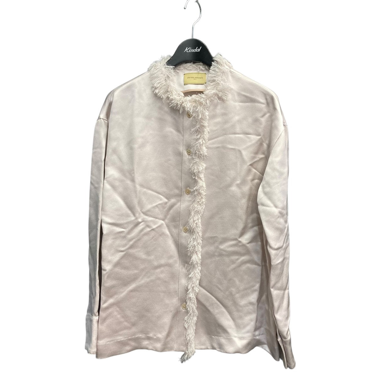 UNITED ARROWS スタンドカラーフリルブラウス1521-215-5027-0300 古着・中古-1枚目のアイテム画像