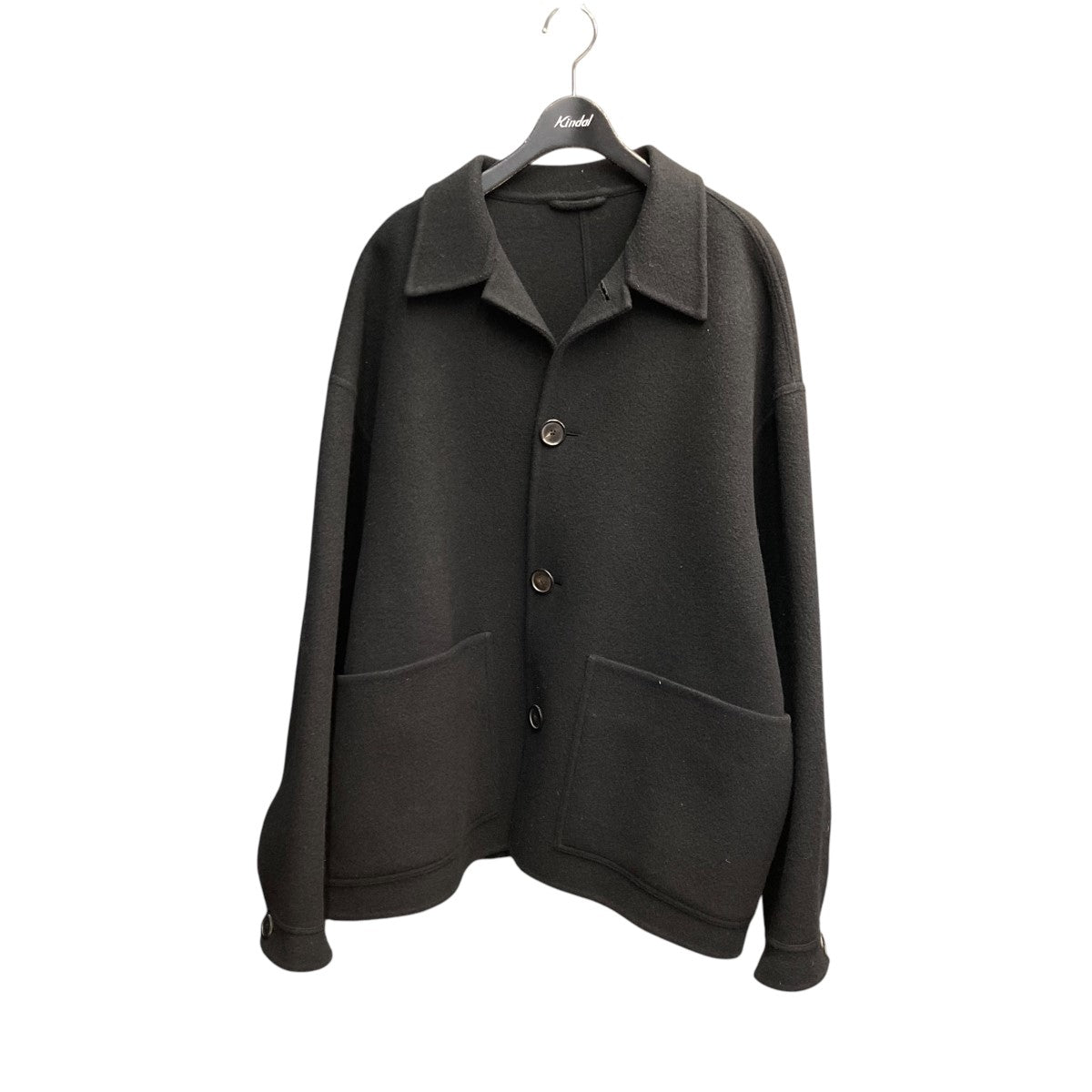 WOOL CASHMERE MELTON WORKY JACKETウール×カシミヤカシミヤ混ウールジャケット1225-104-8735