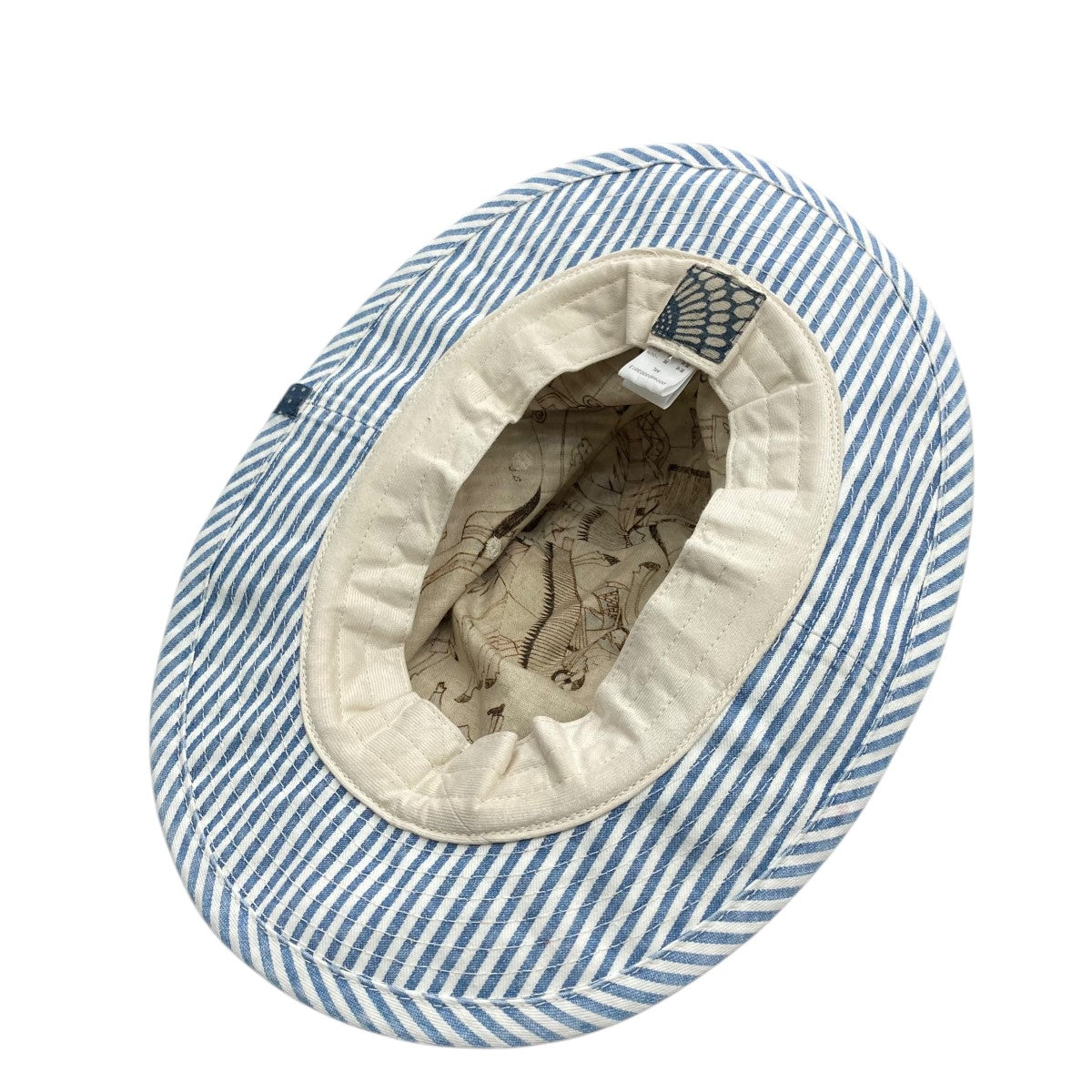 visvim ストライプペイントハット ML VISVIM(ビズビム) 24SSIndigo Camping Trailer BUCKLEY CAP DMGD