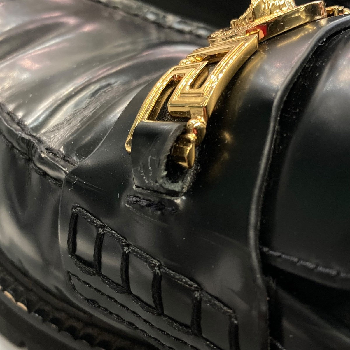 VERSACE(ヴェルサーチ) メデューサローファー ブラック サイズ