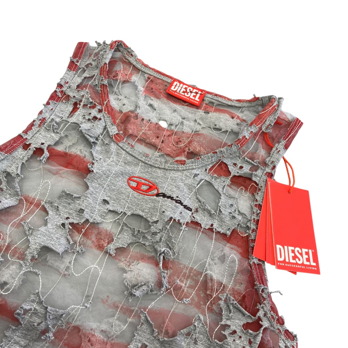 DIESEL Damiano David JERSEY TOPSシアータンクトップA17758 古着・中古-4枚目のアイテム画像