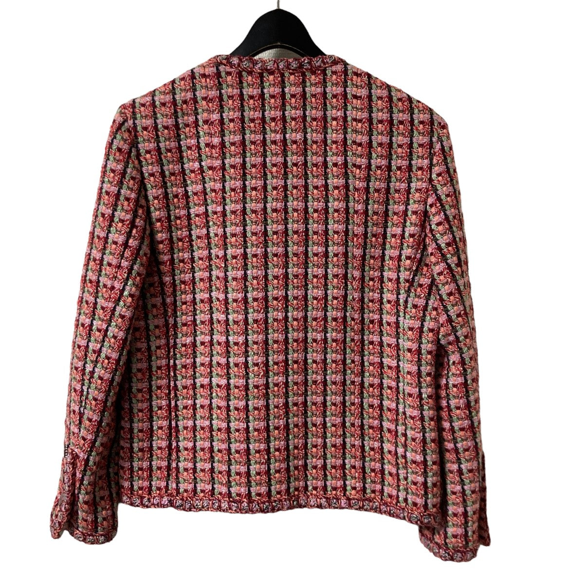 ノーカラーツイードジャケットP19135V11057