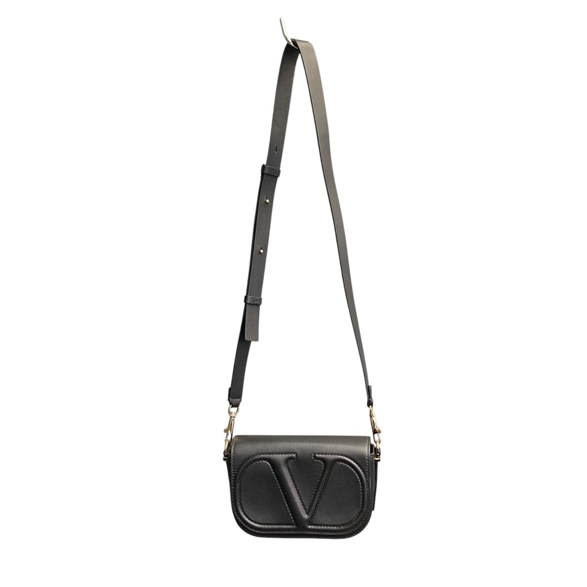 美品　VALENTINO ブラック ショルダーバッグ VALENTINO GARAVANI ヴァレンティノ ショルダーバッグ スタッズ