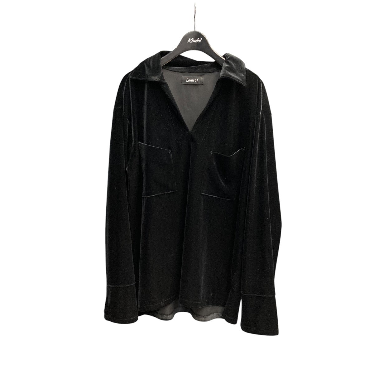 24AWVELOUR JACKET BLACKベロアポロシャツLM-24AW-SH01