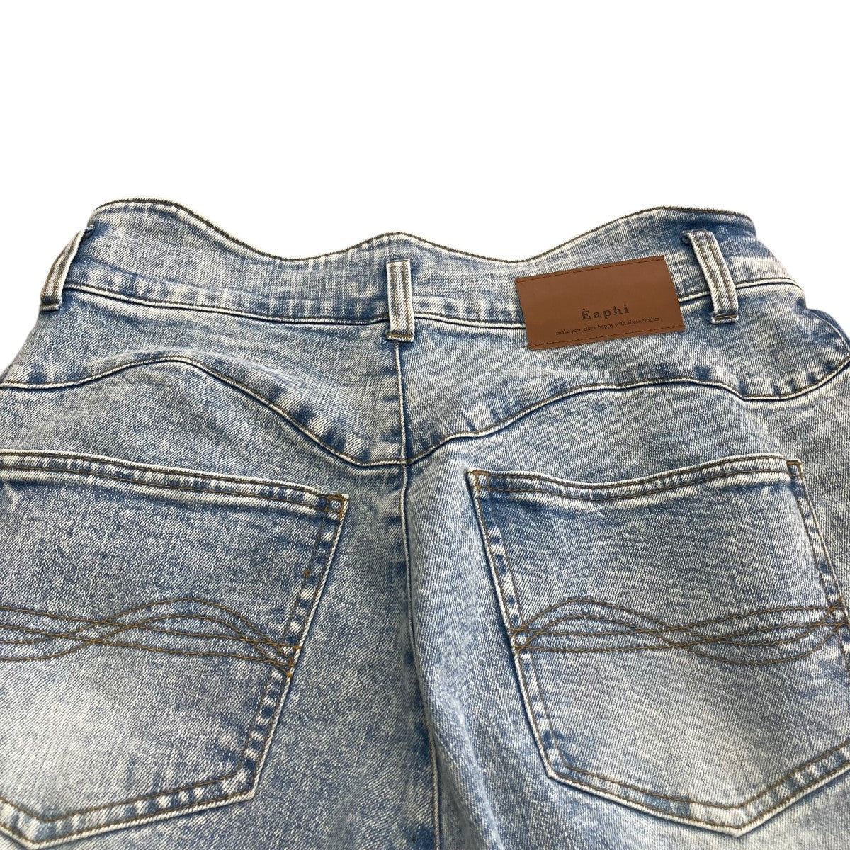 Eaphi(エフィ) WAVE DESIGN HIGH WAIST DENIMデニムパンツ51016-0702 