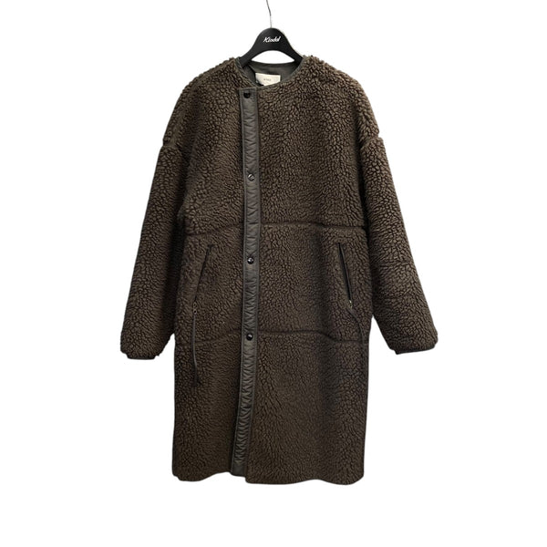 67g24 HYKE ハイク ノーカラー ボアロングコート212-17175 1 67g24 HYKE ハイク ノーカラー ボアロングコート212-17175 1 HYKE