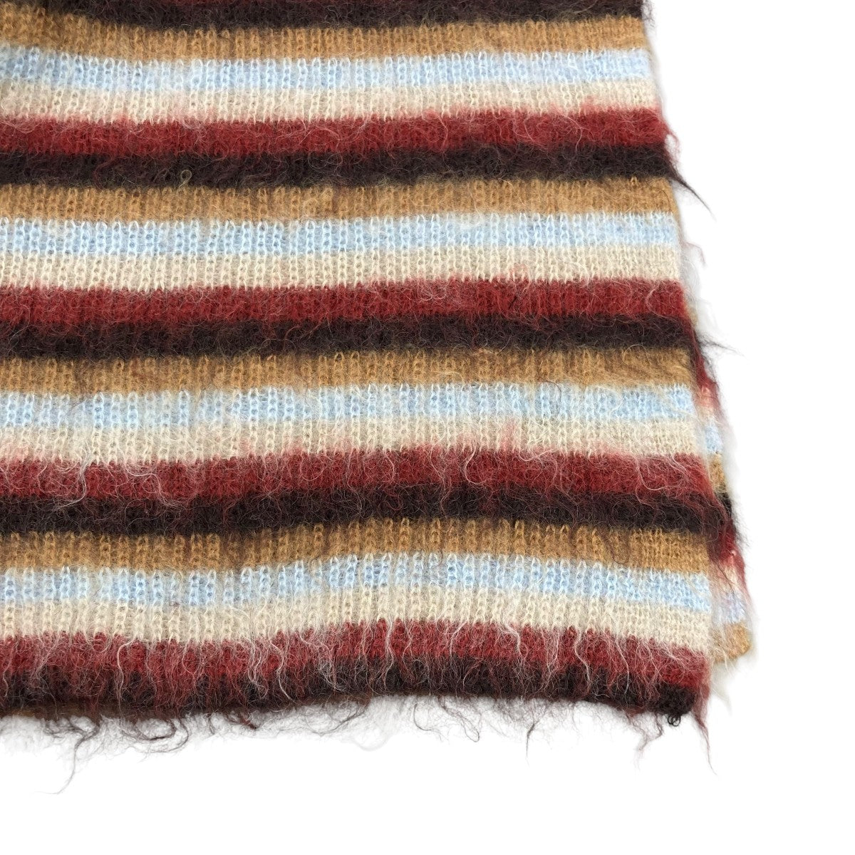 YOKE(ヨーク) MOHAIR BORDER LONG STOLEモヘアマフラーYK24FW0825A