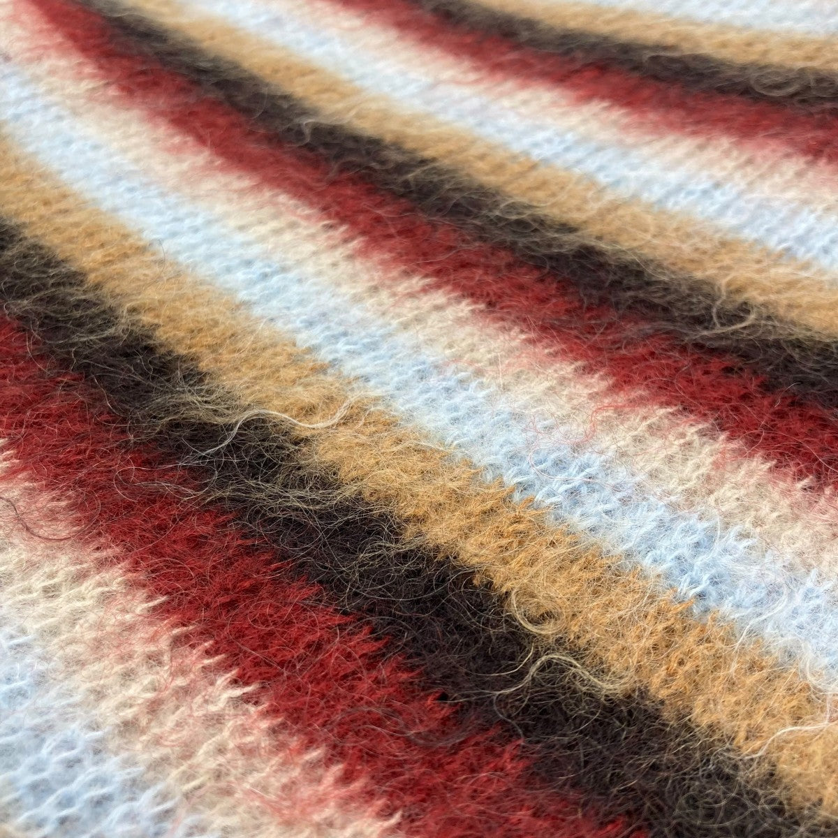 YOKE(ヨーク) MOHAIR BORDER LONG STOLEモヘアマフラーYK24FW0825A