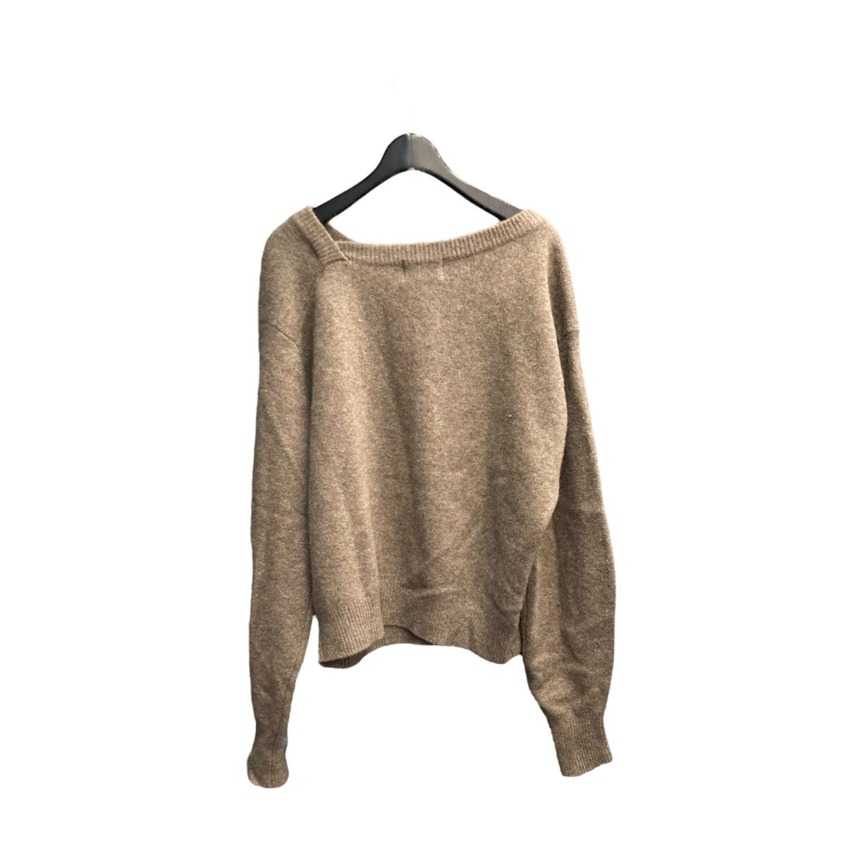 【N】clane DEFORM BOAT NECK YAK KNIT clane DEFORM BOAT NECK YAK KNIT