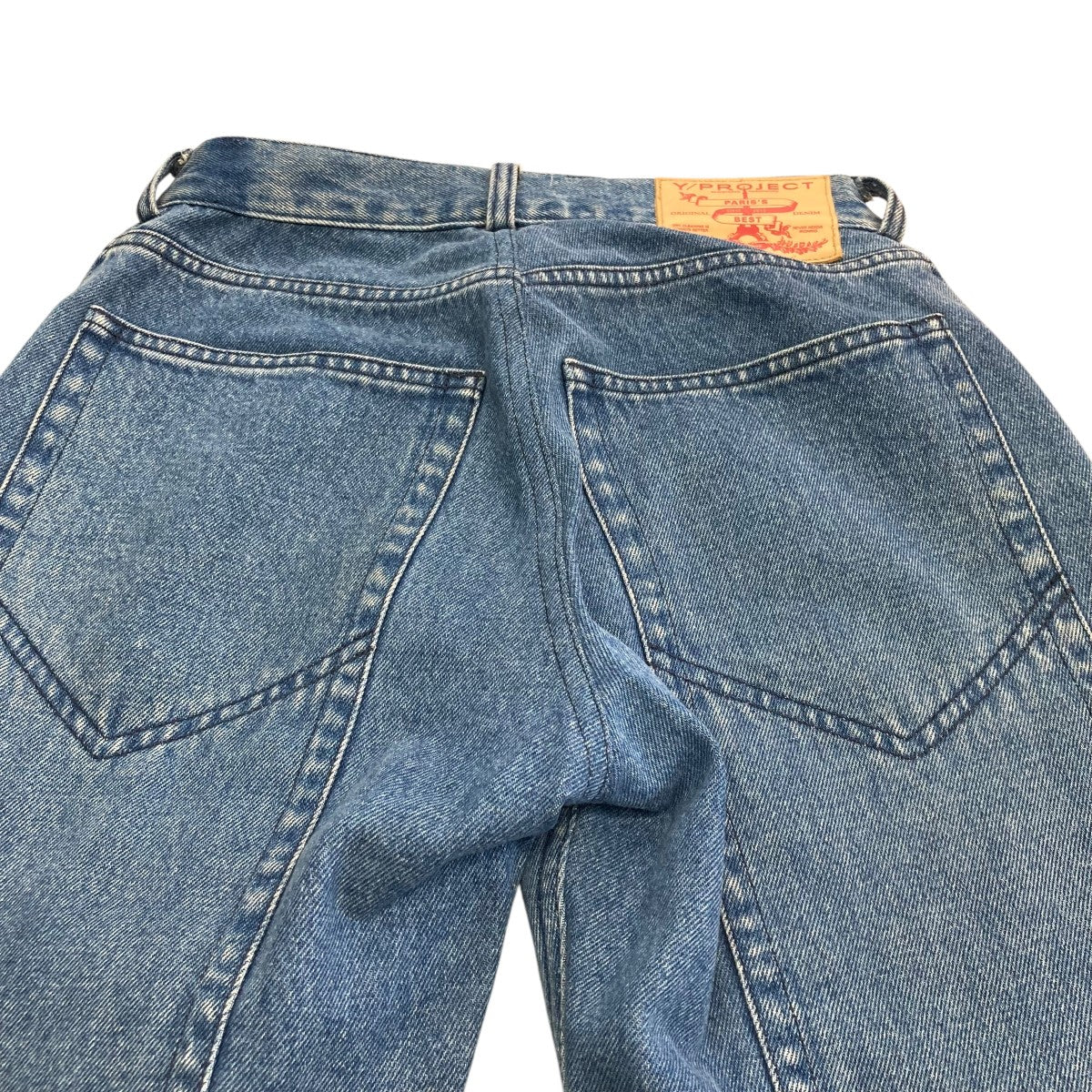 レイヤードデザインデニムパンツ