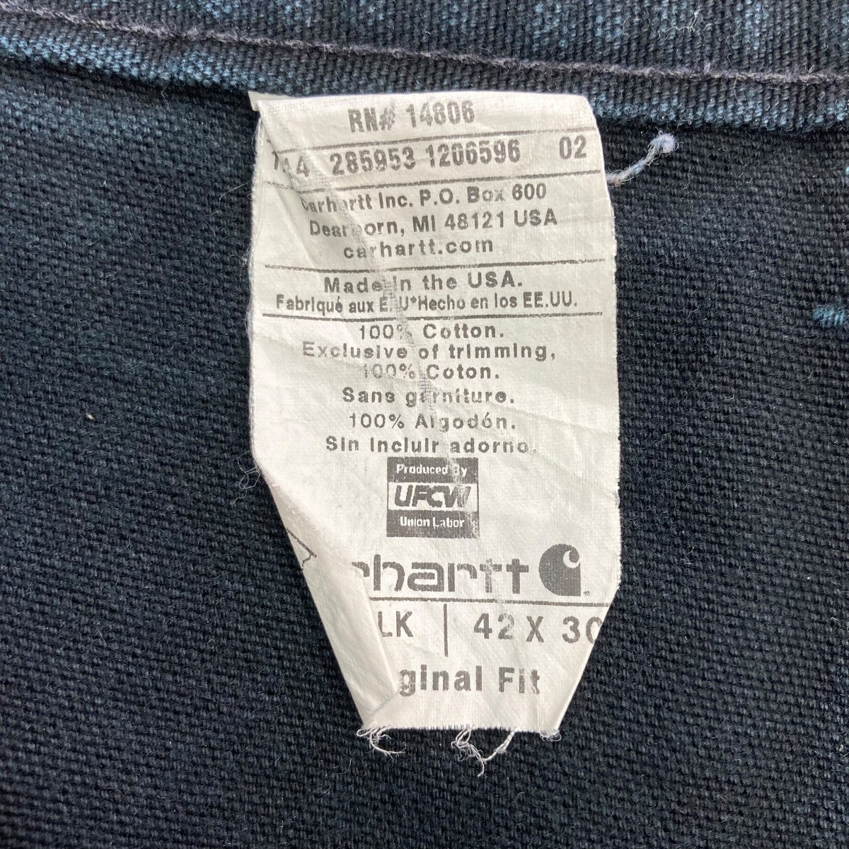 CarHartt(カーハート) ペインターパンツ ブラック サイズ W42