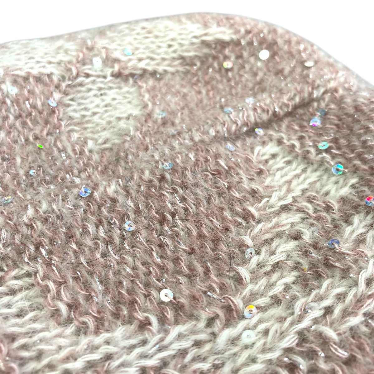 LOUIS VUITTON(ルイヴィトン) スパンコール モノグラムモヘヤ混ニット