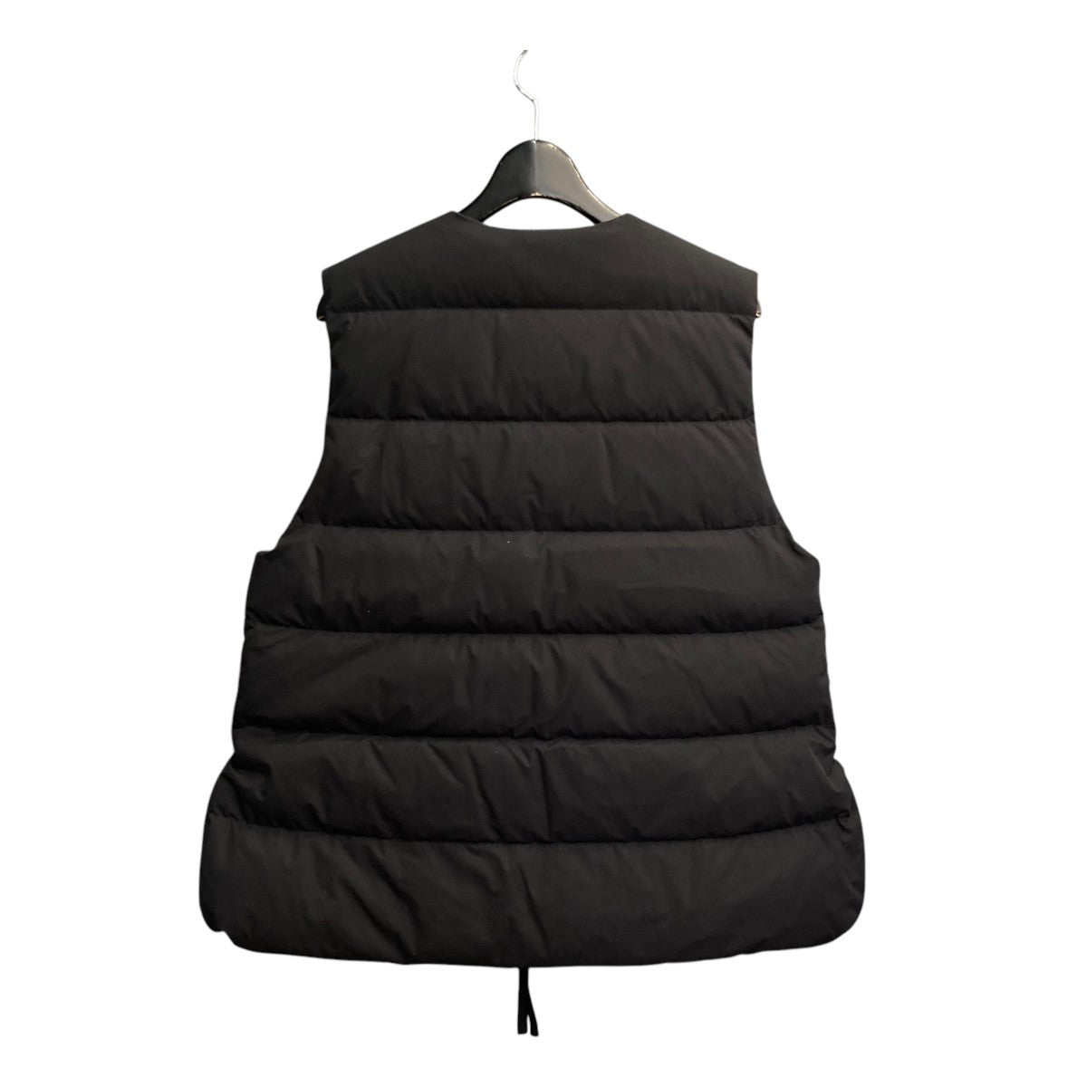 【値下げ】nagonstans アシンメトリーオープンニットベスト 470EA870-0240 ブラック サイズ：M (EC) nagonstans(ナゴンスタンス) / アシンメトリーオープンニット