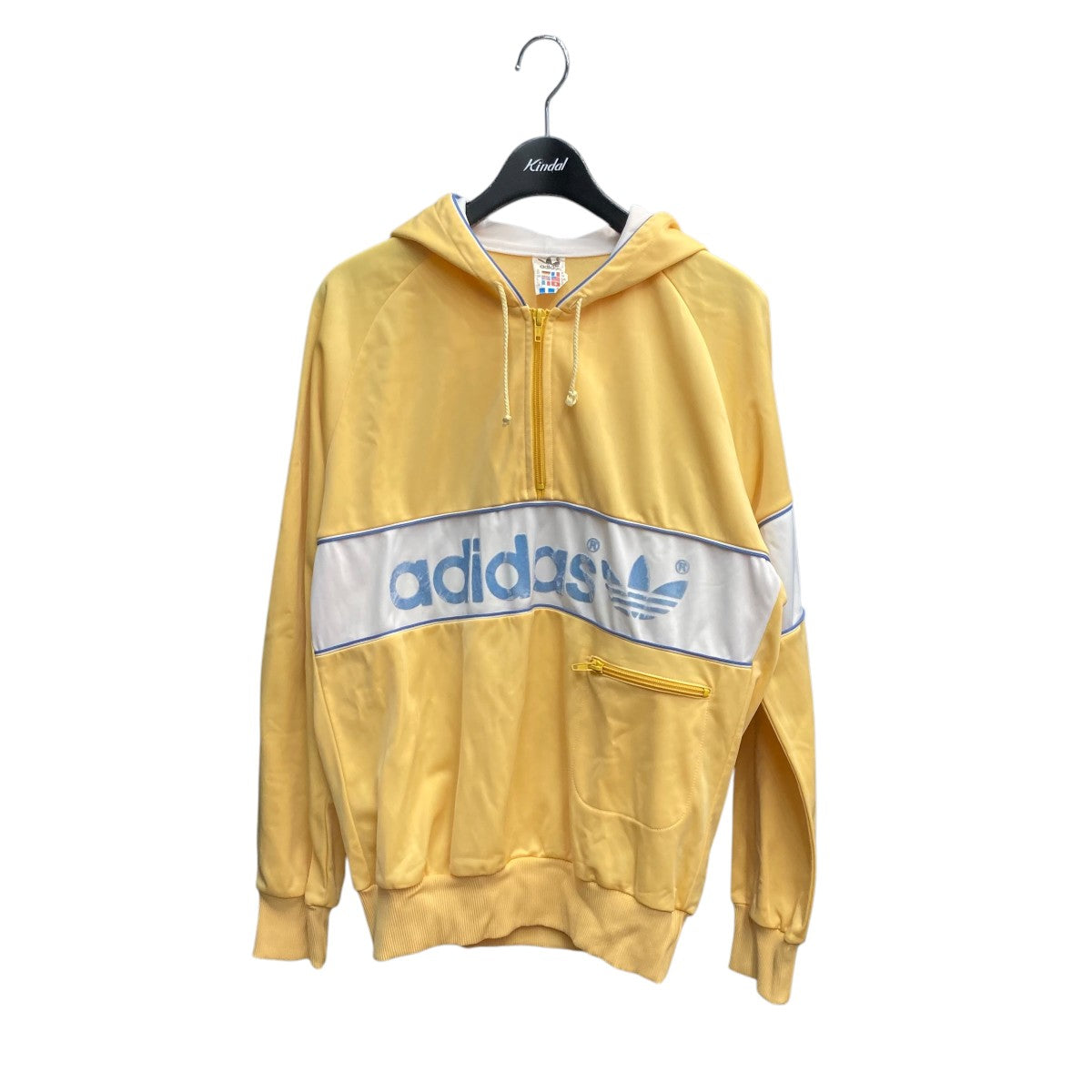 極美品 80's adidas アディダス ハーフジップパーカー L デサント期 adidas originals(アディダスオリジナルス) 80s 西ドイツハーフ
