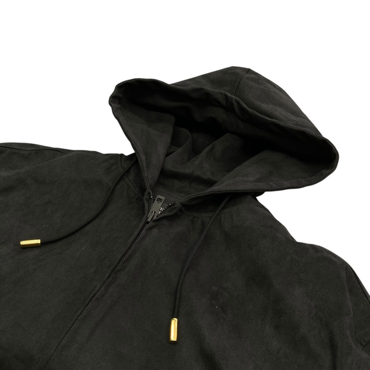 THE RERACS ザリラクス 19SS 19SS-REBL-199L ダブルジップ フーディー パーカー ブラック系 F【中古】 THE RERACS ザリラクス 19SS 19SS-REBL-199L ダブルジップ フーディー