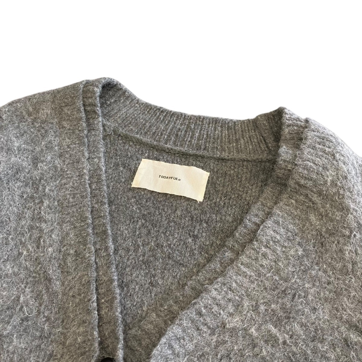 TODAYFUL(トゥデイフル) 23AWBrashed Vneck Cardigan
