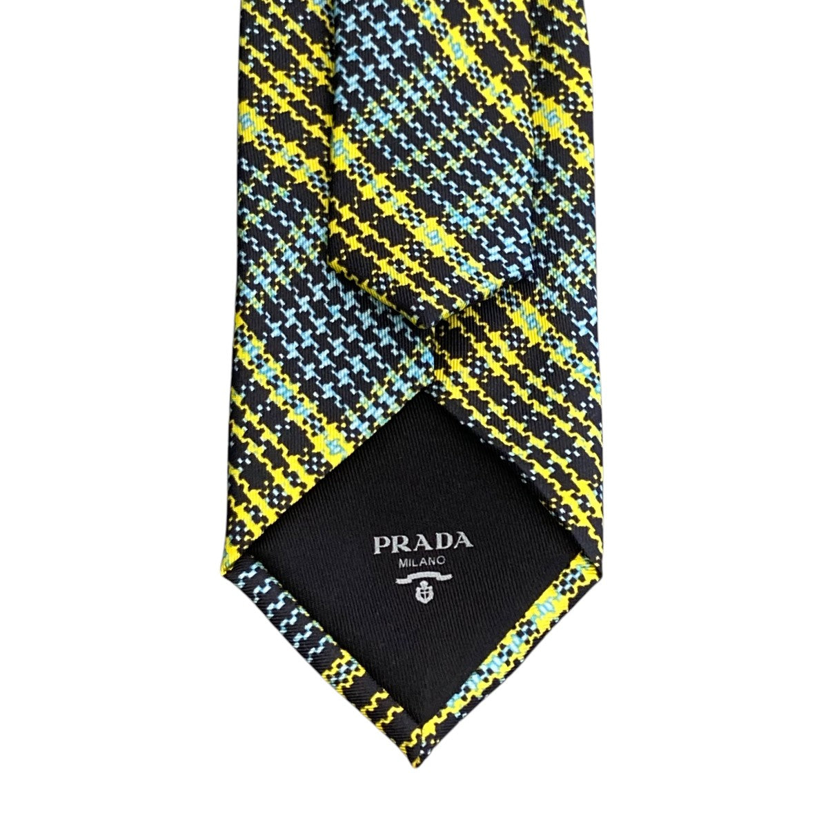 プラダ◇PRADA◇Re-Nylon ギャバジン ネクタイ ブラック ロゴ