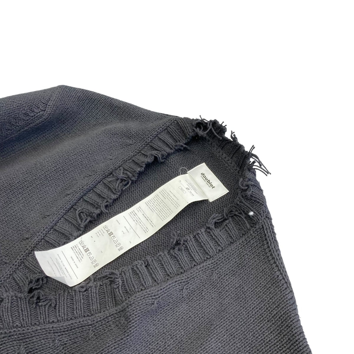 doublet(ダブレット) 64 199 OVERSIZED CUT-OFF CARDIGAN