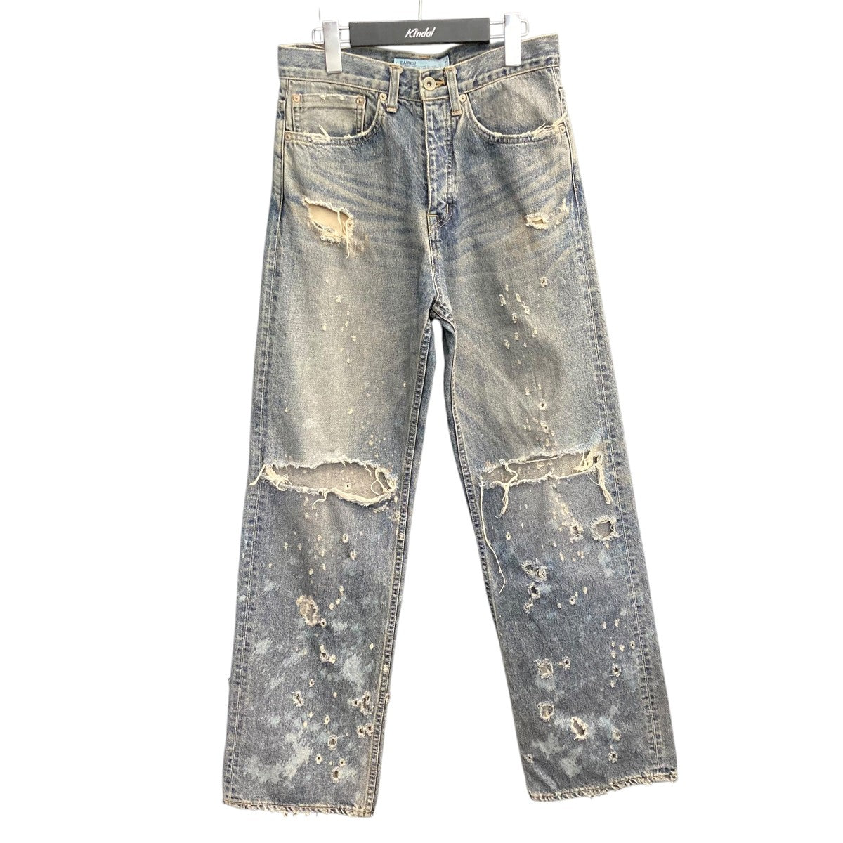 DAIRIKU(ダイリク) 24SSDamage Straight Denim Pantsデニム DAIRIKU(ダイリク) 24SSDamage Straight Denim Pantsデニム