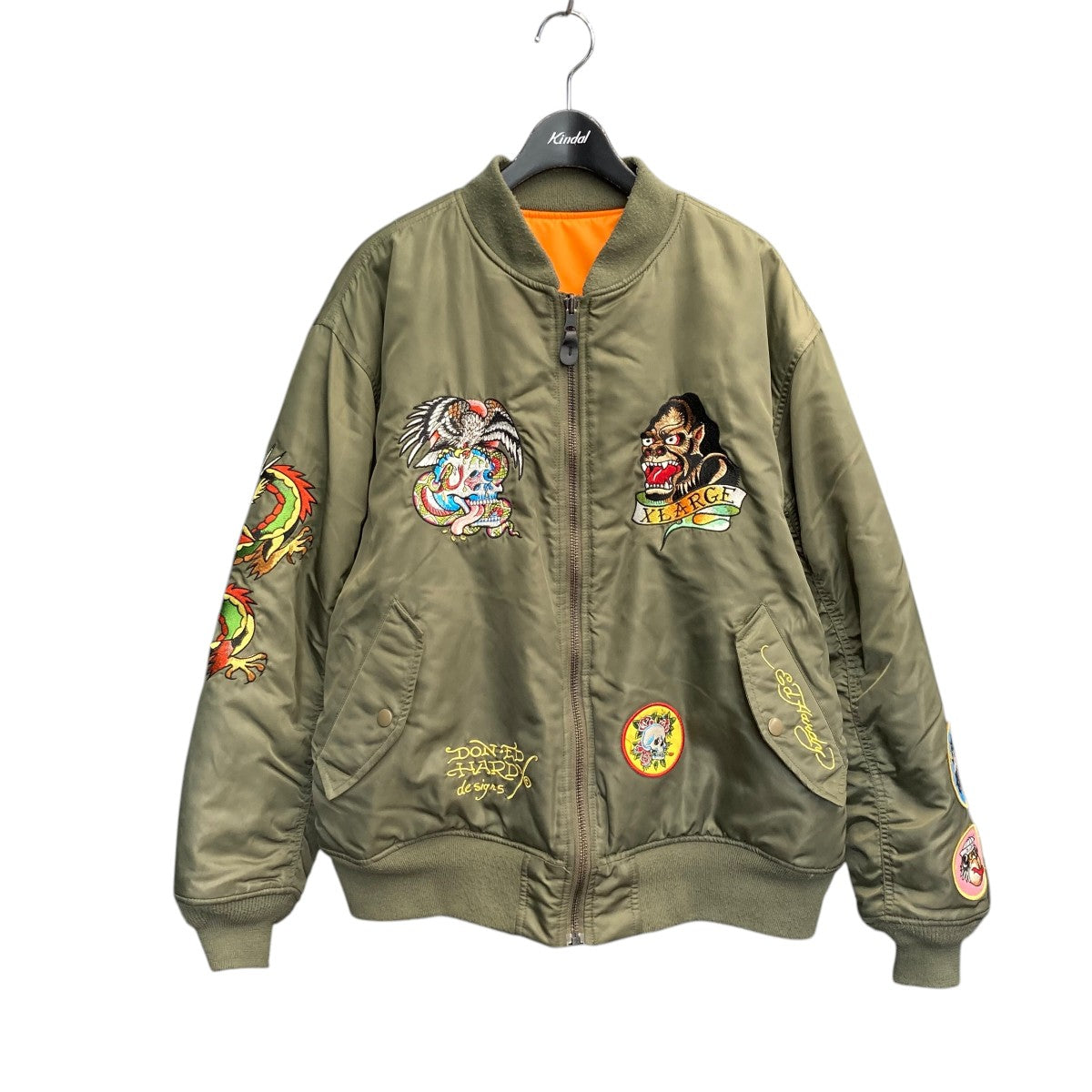 XLARGE　REVERSIBLE FLAG GAL　ブルゾン　ベロア　M XLARGE REVERSIBLE FLAG GAL ブルゾン ベロア M