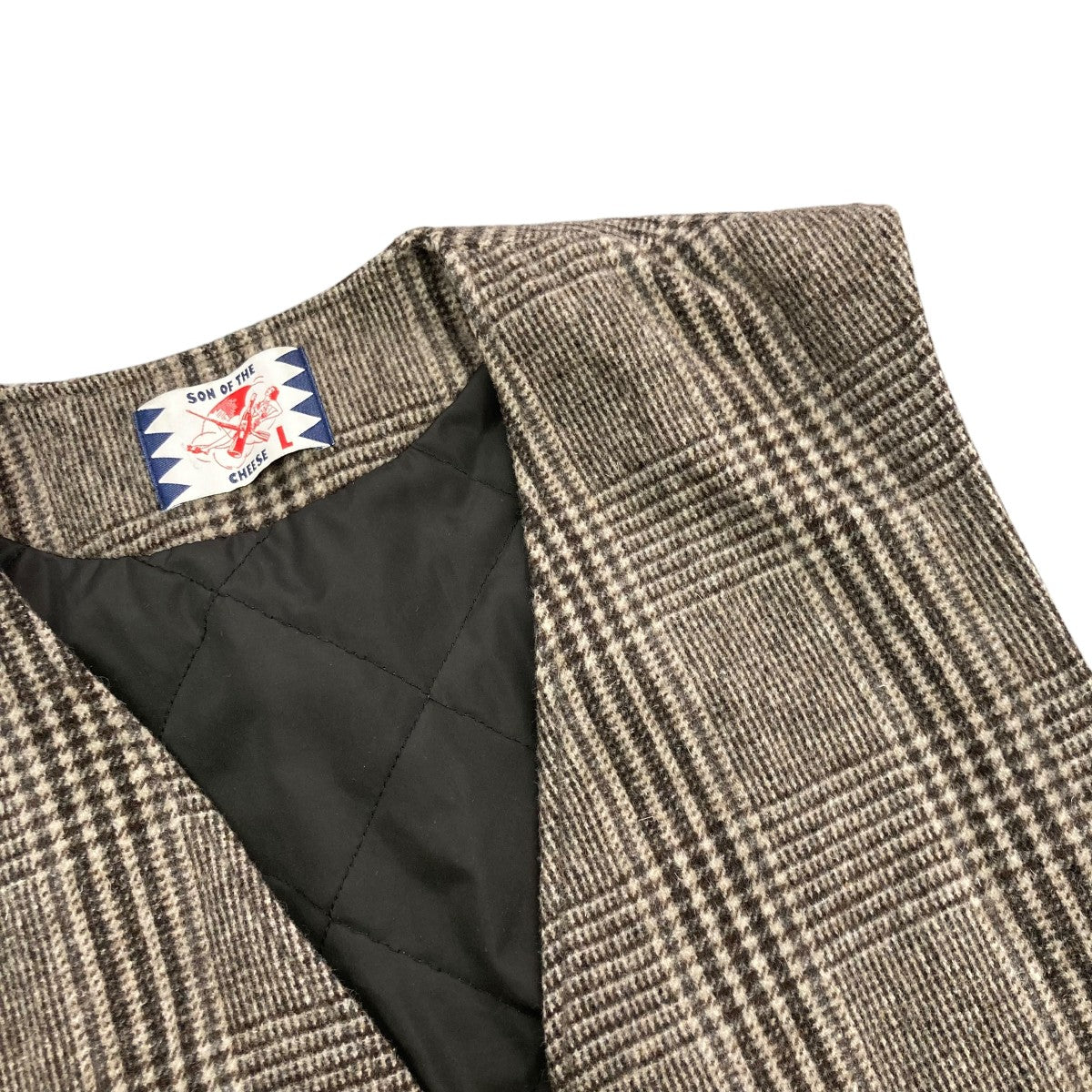 CHECK WOOL VESTSC2320-JK08