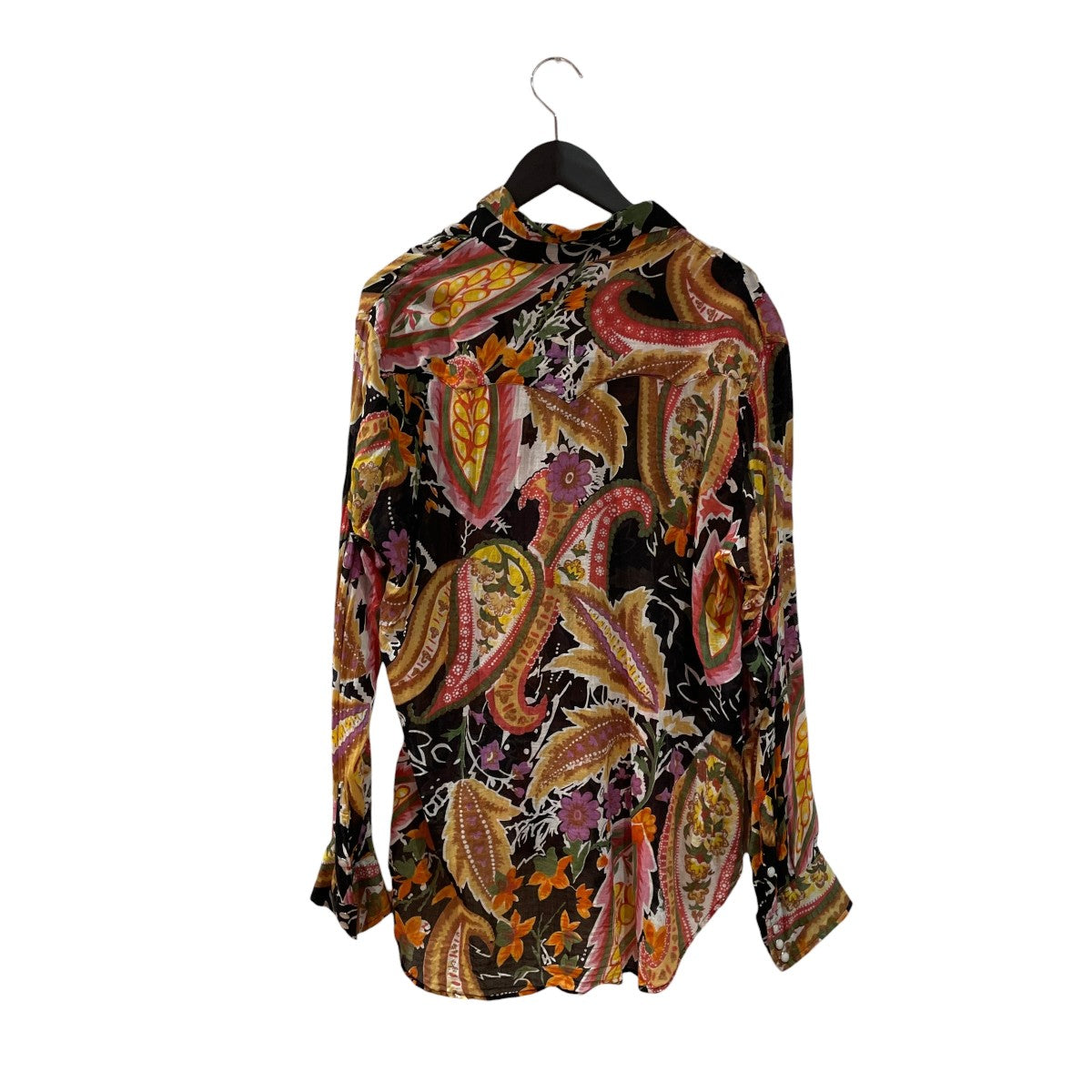 Western Shirt - Printed Cotton Lawn   Floral花柄シャツQV299