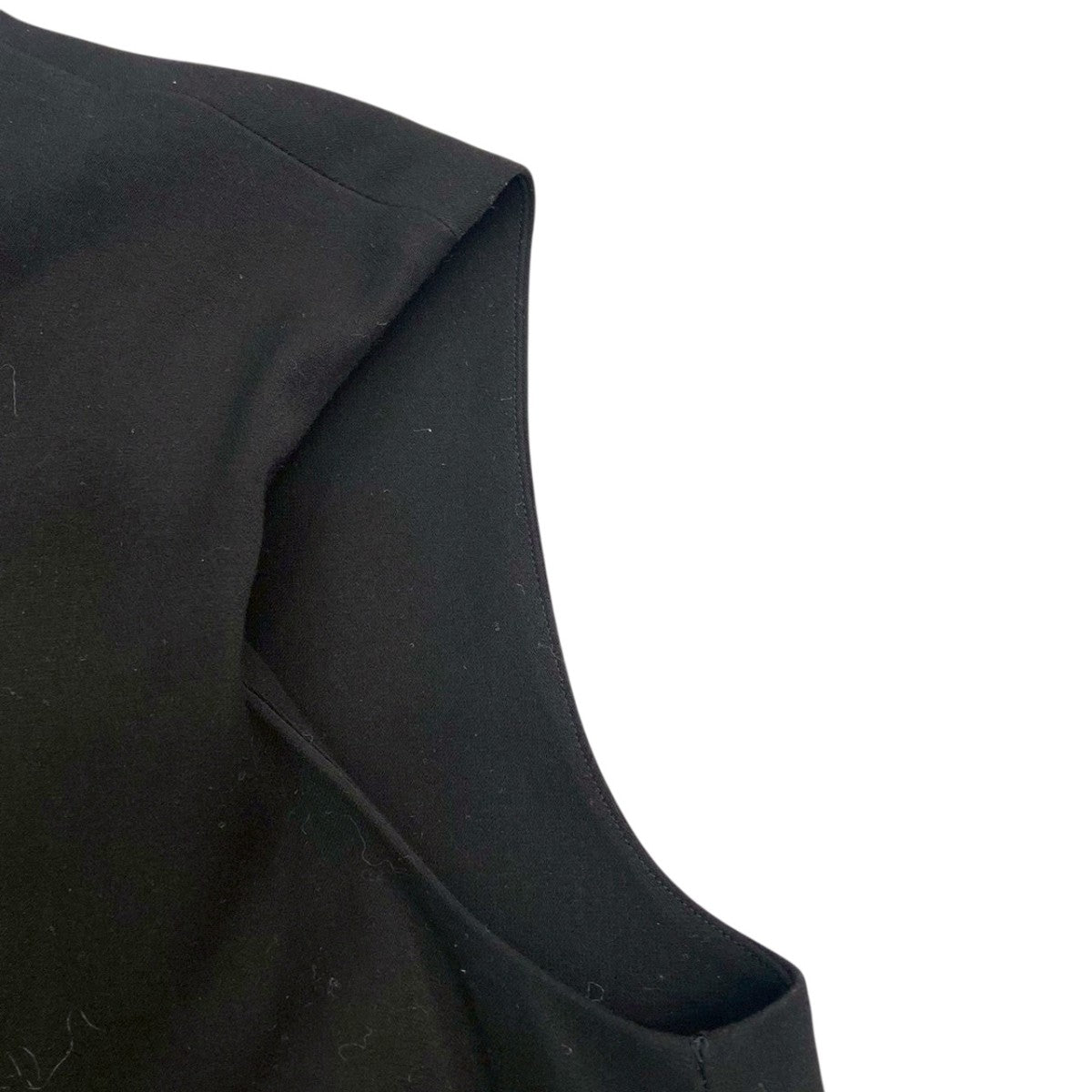 ENFOLD◆コート+ストールドッキング ノースリーブニット/36/ウール/IVO/300AS230-0720// ENFOLD(エンフォルド) TUCK DRAPE DRESSノースリーブワンピース