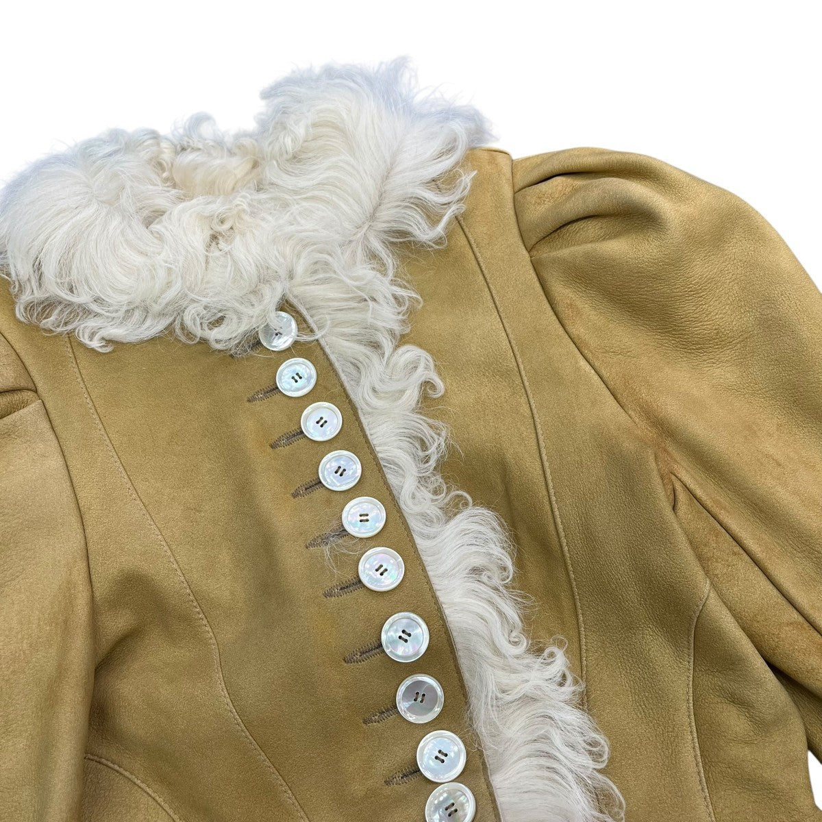 JOHN GALLIANO(ジョンガリアーノ) レザージャケット ブラウン サイズ