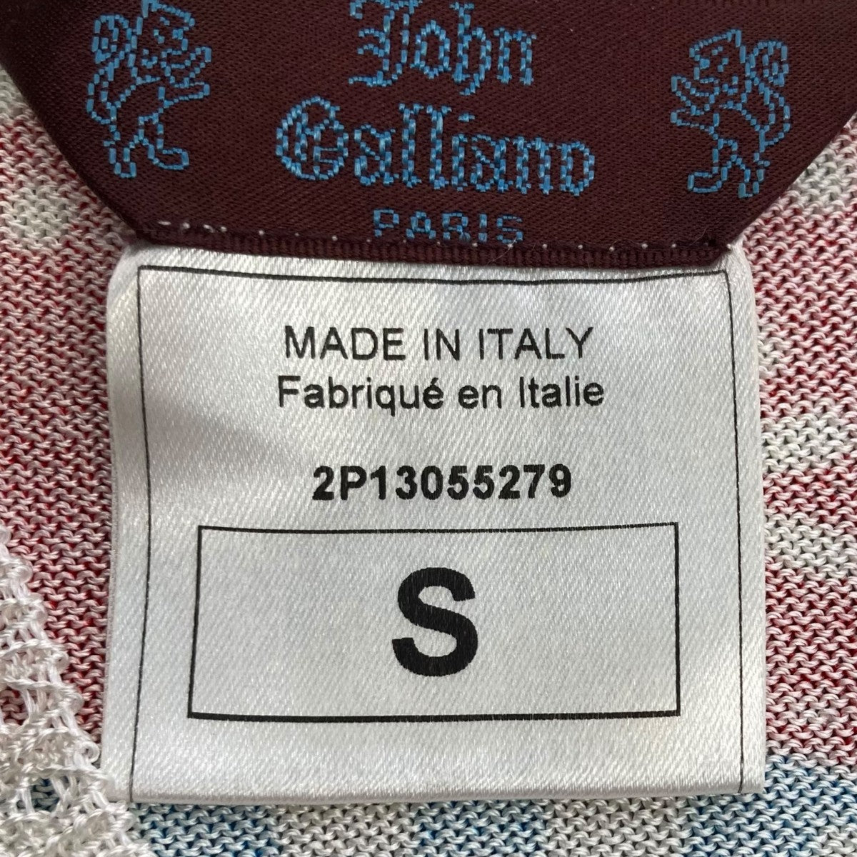 JOHN GALLIANO(ジョンガリアーノ) キャミソール マルチカラー