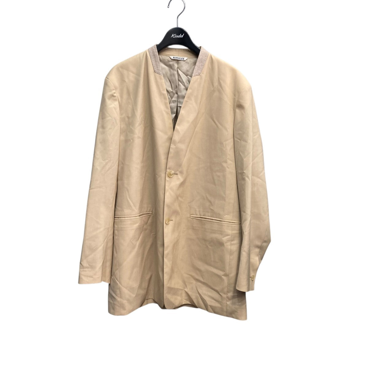 SUPER FINE TROPICAL WOOL NO COLLAR JACKEノーカラージャケットA24SJ05WT