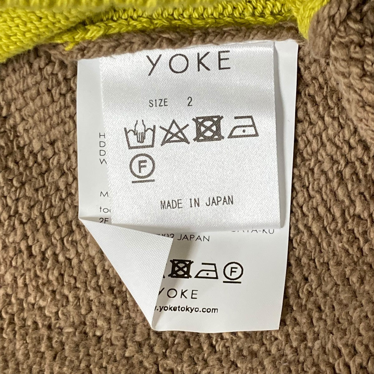 YOKE(ヨーク) 24SSIntarsia Crewneck Sweaterバイカラーセーター