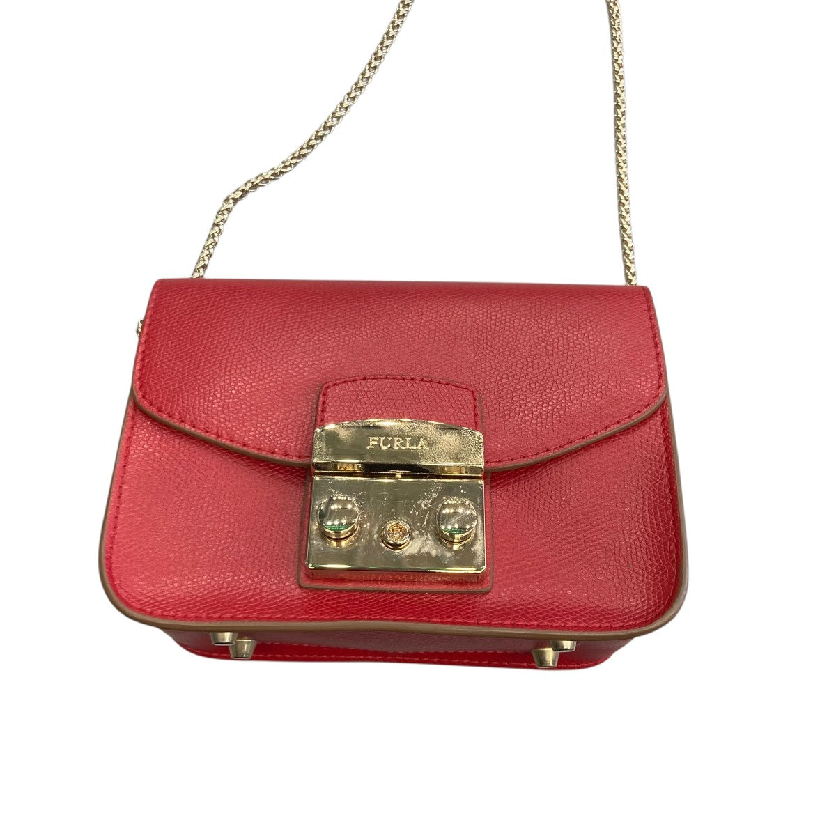 FURLA(フルラ) メトロポリスショルダーバッグ レッド｜【公式  