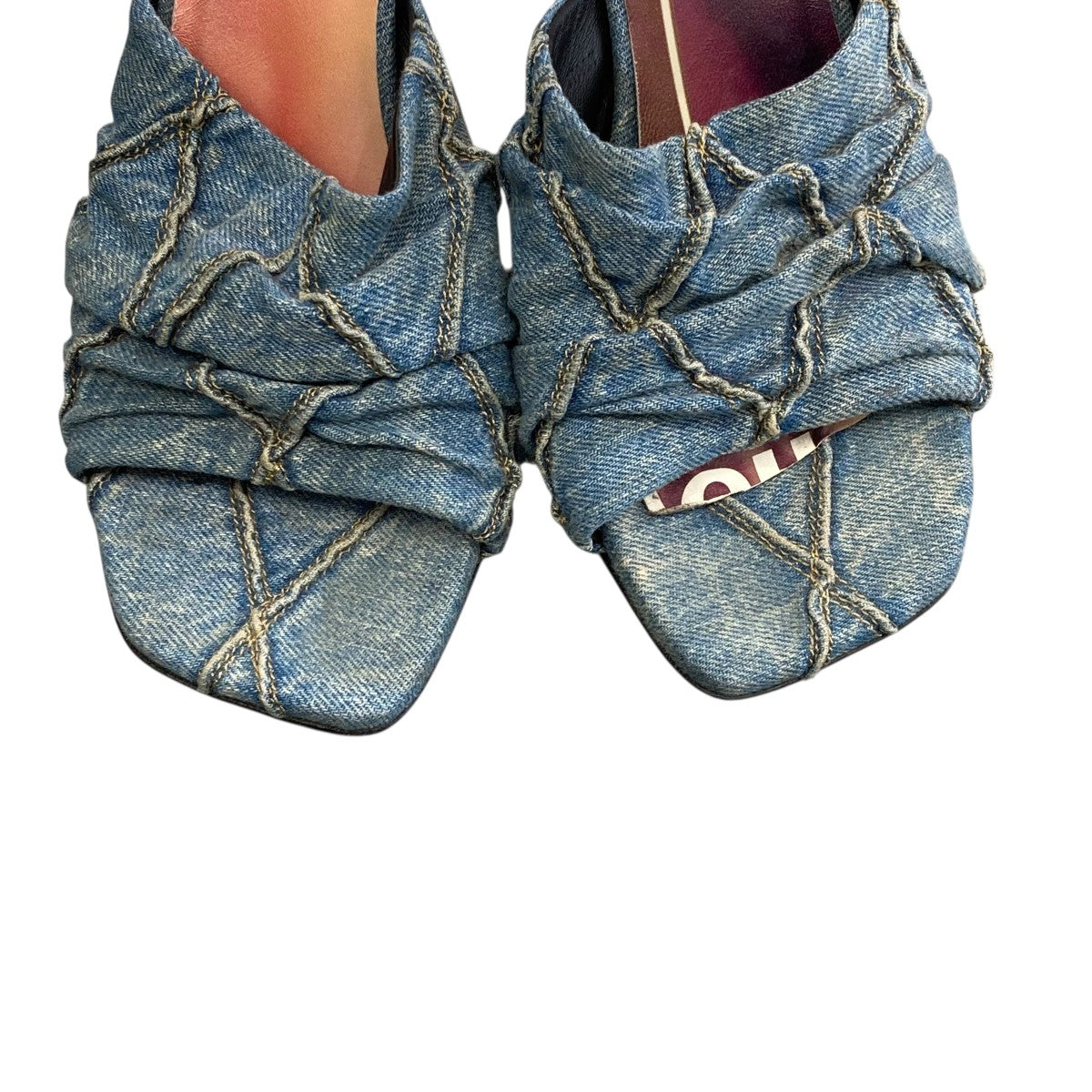 【美品】DIESEL　パンプス　ハイヒール　デニム　ジップ 美品】DIESEL パンプス ハイヒール デニム ジップ 靴