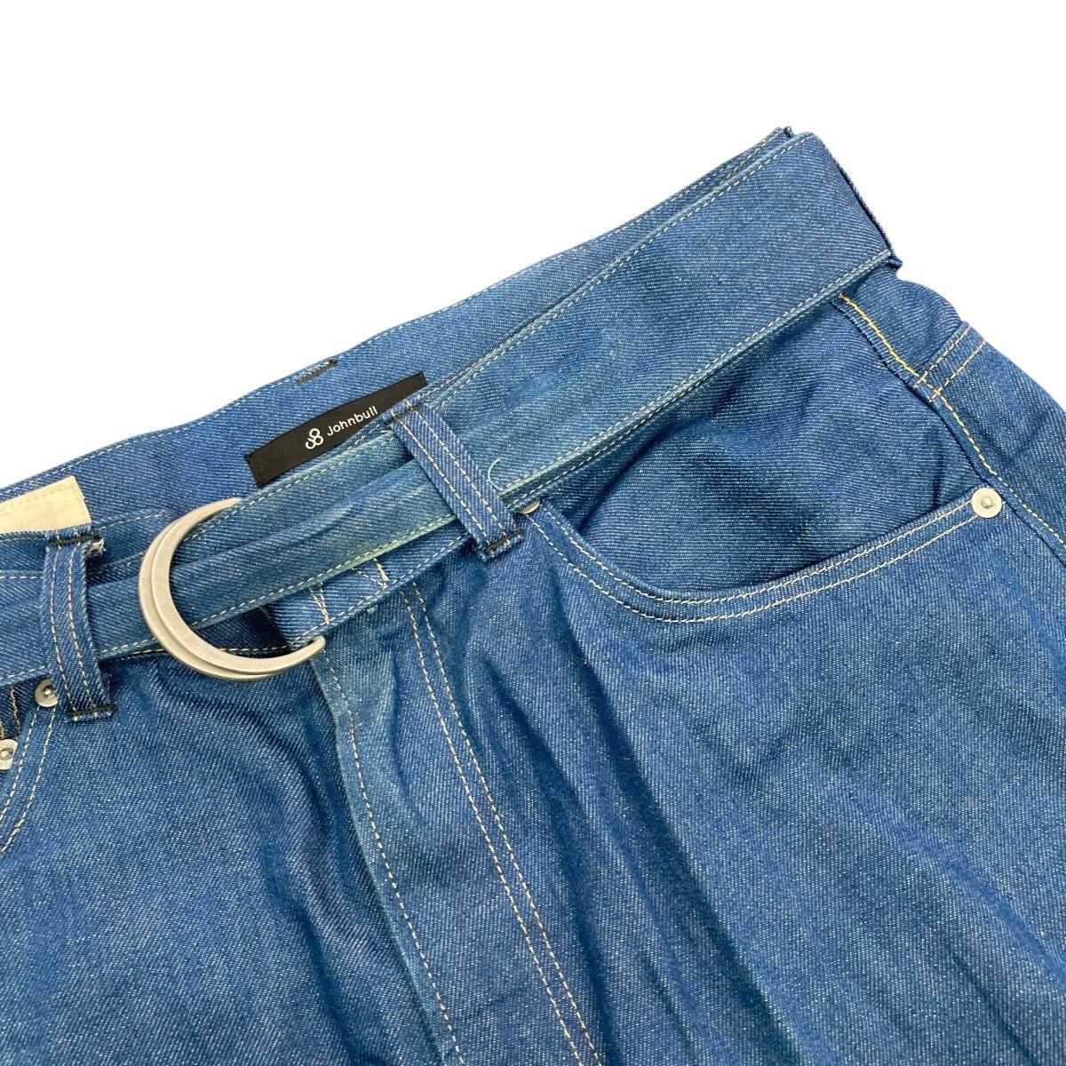 JOHNBuLL　新品タグ付　8分丈カットused加工デニムPANT　Mサイズ JOHNBuLL 新品タグ付 8分丈カットused加工デニムPANT Mサイズ