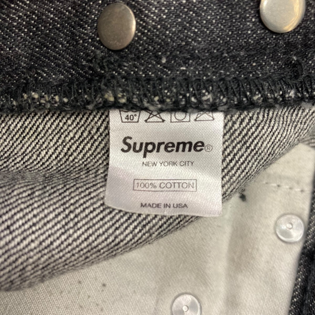 Supreme Rigid Slim Jeansデニムパンツ 34インチ Supreme(シュプリーム) Rigid Slim Jeansデニムパンツ ブラック