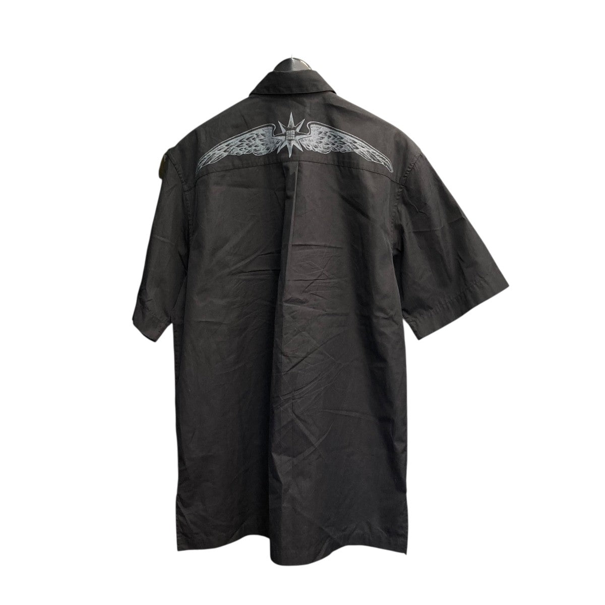 GIVENCHY ジバンシー　コットン シャツ 40 ブラック　襟ビジュー GIVENCHY ジバンシー コットン シャツ 40 ブラック 襟ビジュー