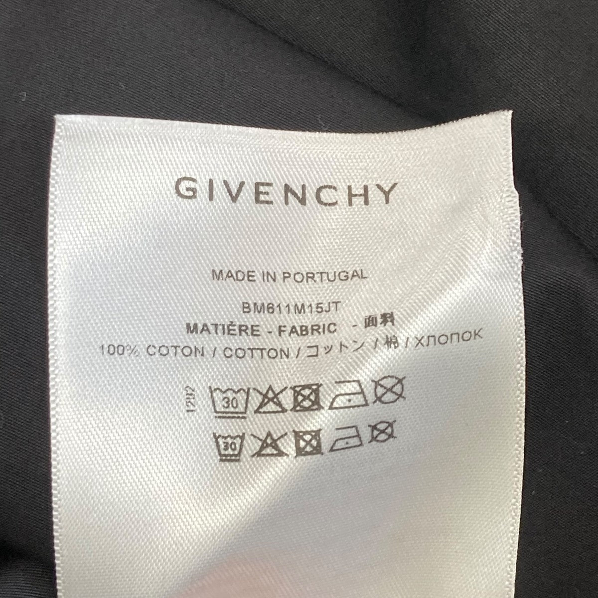 GIVENCHY 24AWSHORT-SLEEVED SHIRTSレギュラーカラーシャツBM611M15JT 古着・中古-6枚目のアイテム画像
