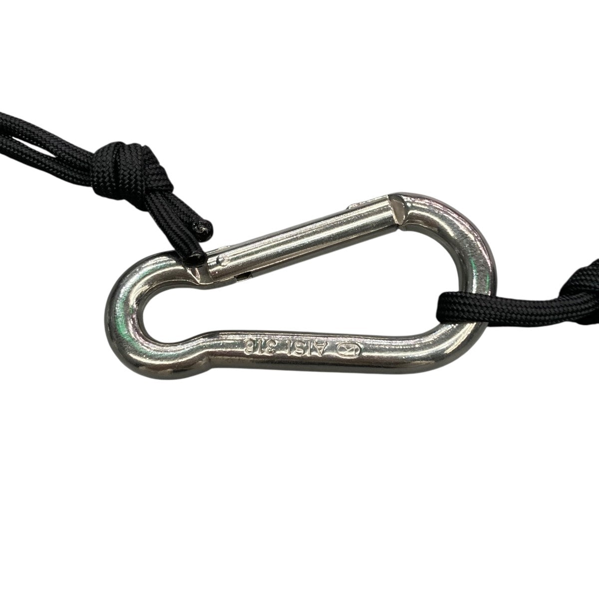 小物 NATURAL DYED NYLONROPE CARABINER 01 NULABEL CM1YOK42(ニューレーベル) NATURAL DYED NYLONROPE