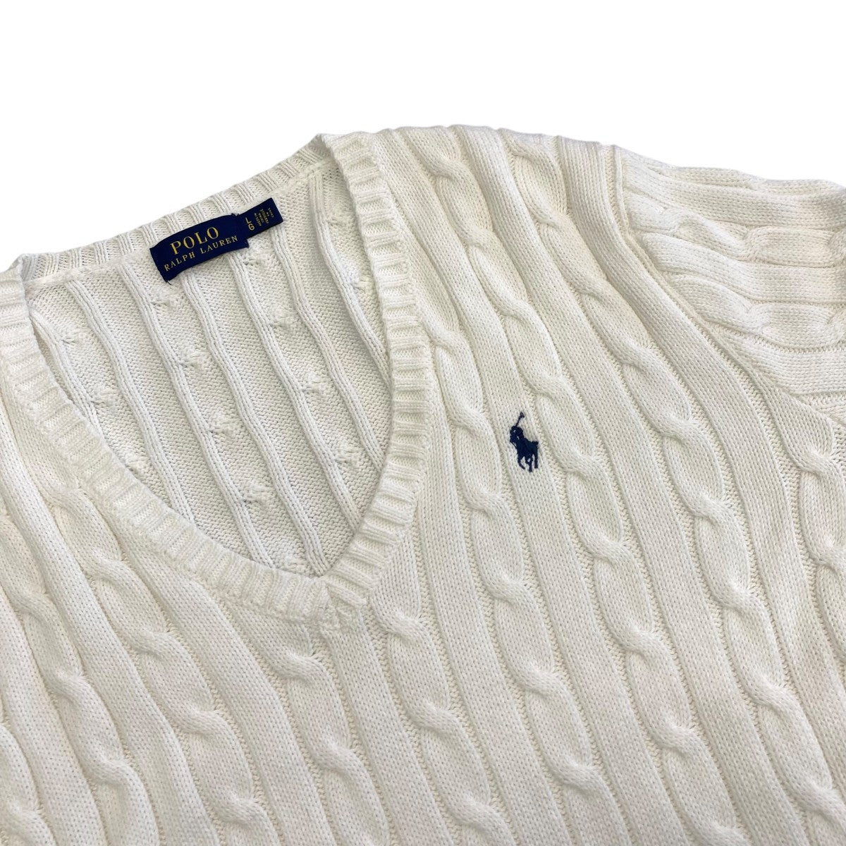 送料無料 RALPH LAUREN ラルフローレン ボリューム ニット カーデ POLO RALPH LAUREN(ポロラルフローレン) Vネックニット