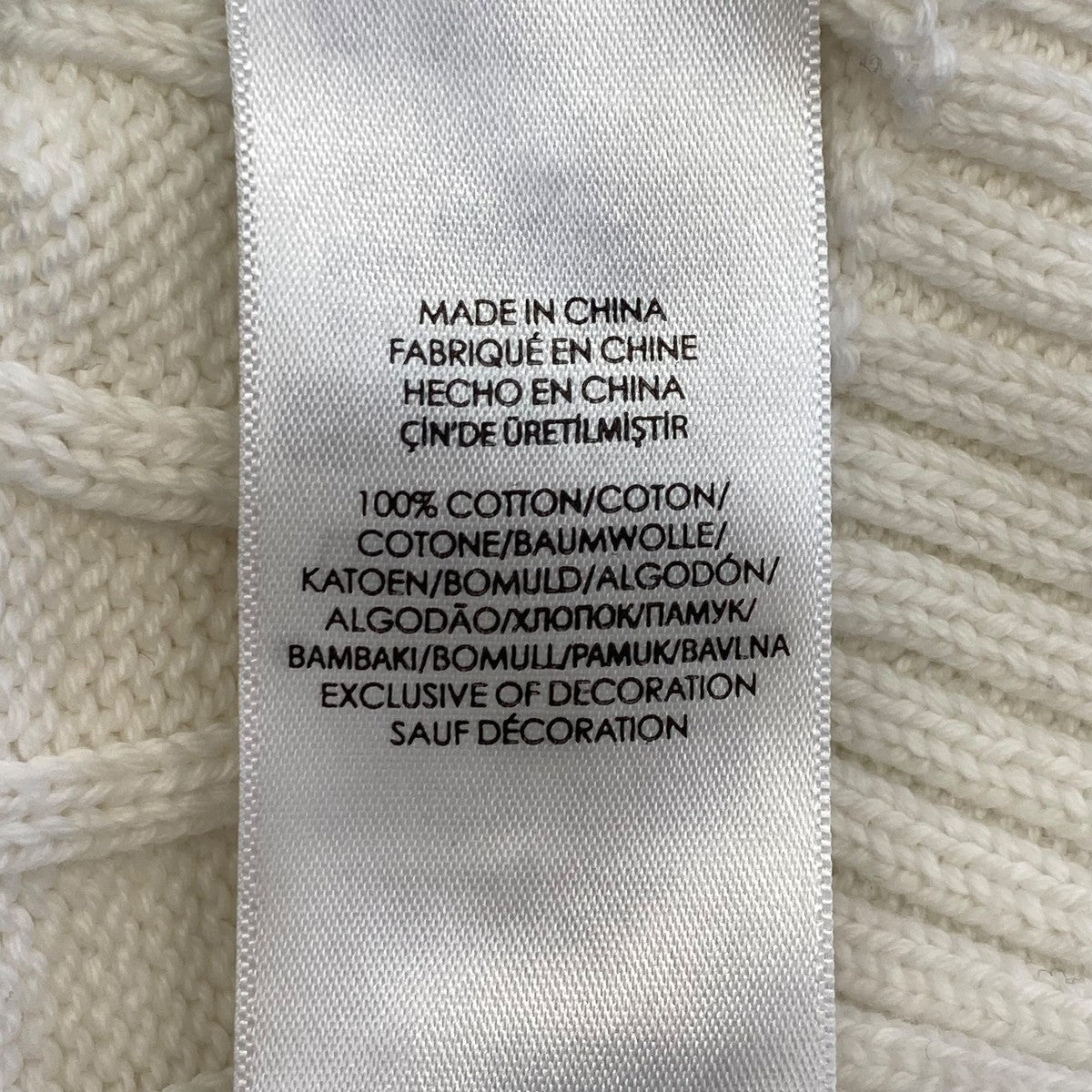 新品＊ポロラルフローレン　カシミヤ混　Vネック　ニット　セーター　ホワイト　S 新品＊ポロラルフローレン カシミヤ混 Vネック ニット セーター