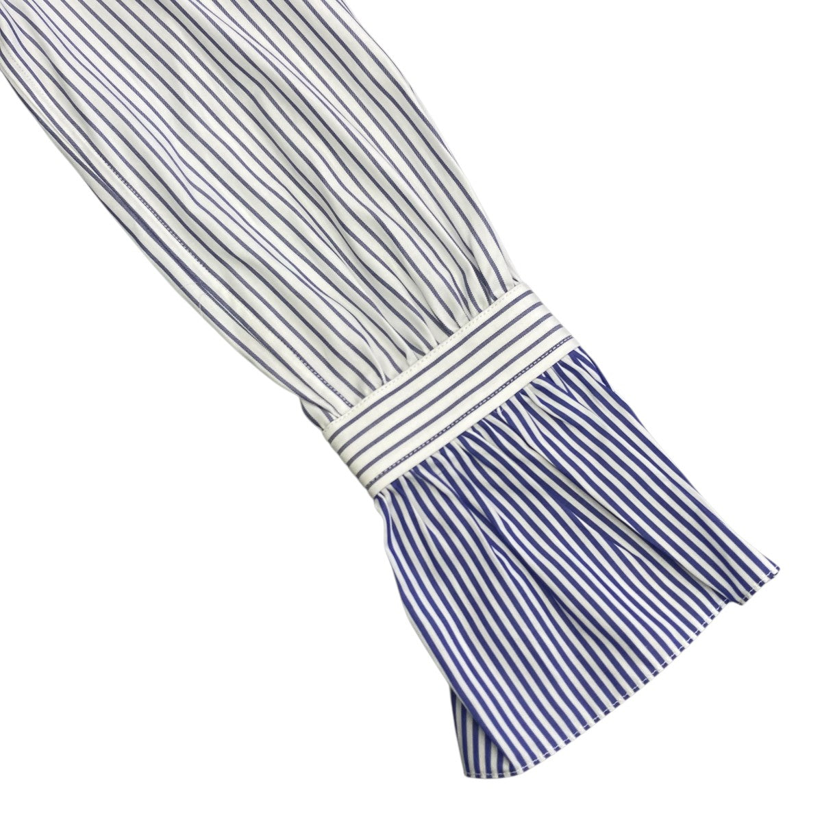 美品 BURBERRY LONDON ストライプ フリル シャツ BURBERRY LONDON(バーバリーロンドン) ストライプフリルシャツ