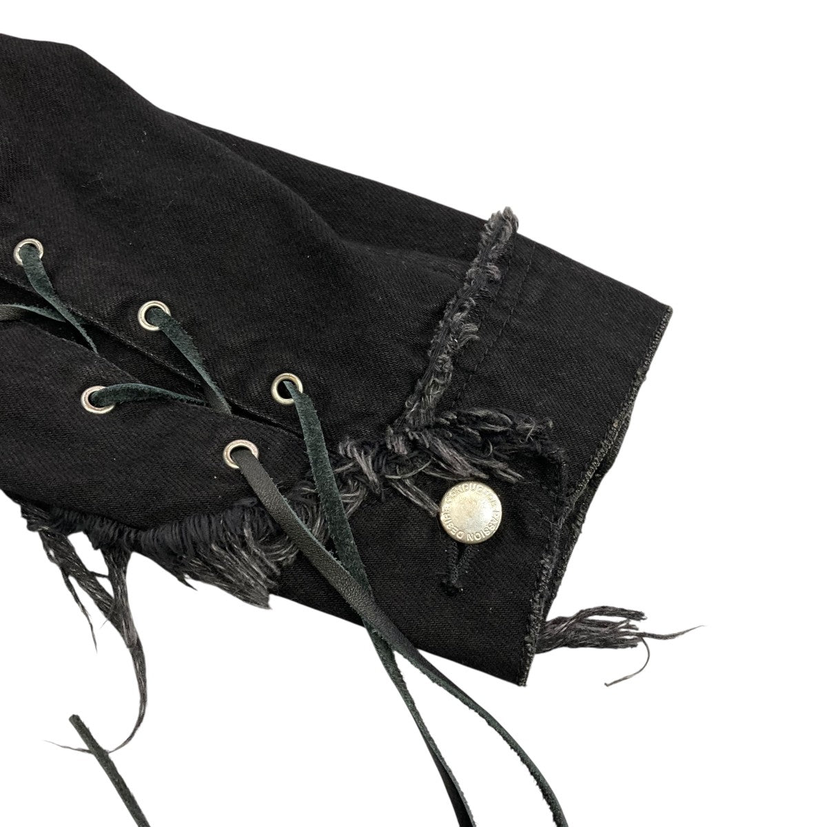 el conductorHコンダクター LACE UPダメージ デニムジャケット el conductorHコンダクター LACE UPダメージ デニムジャケット