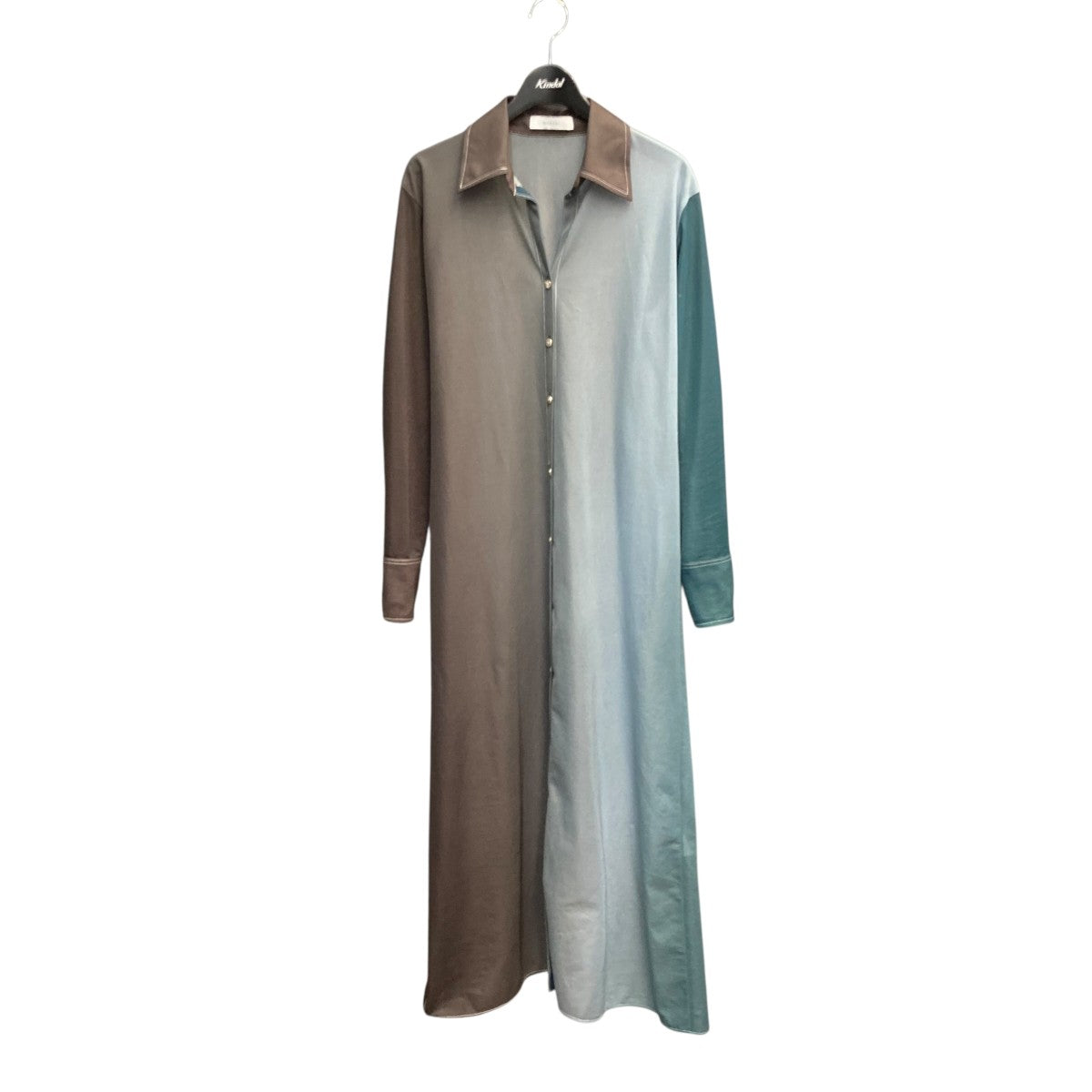 ミューラル MURRAL ロングシャツ MU22FW-0912 ブラウン×ブルー サイズ：free MURRAL(ミューラル) ロングシャツMU22FW-0912 MU22FW-0912