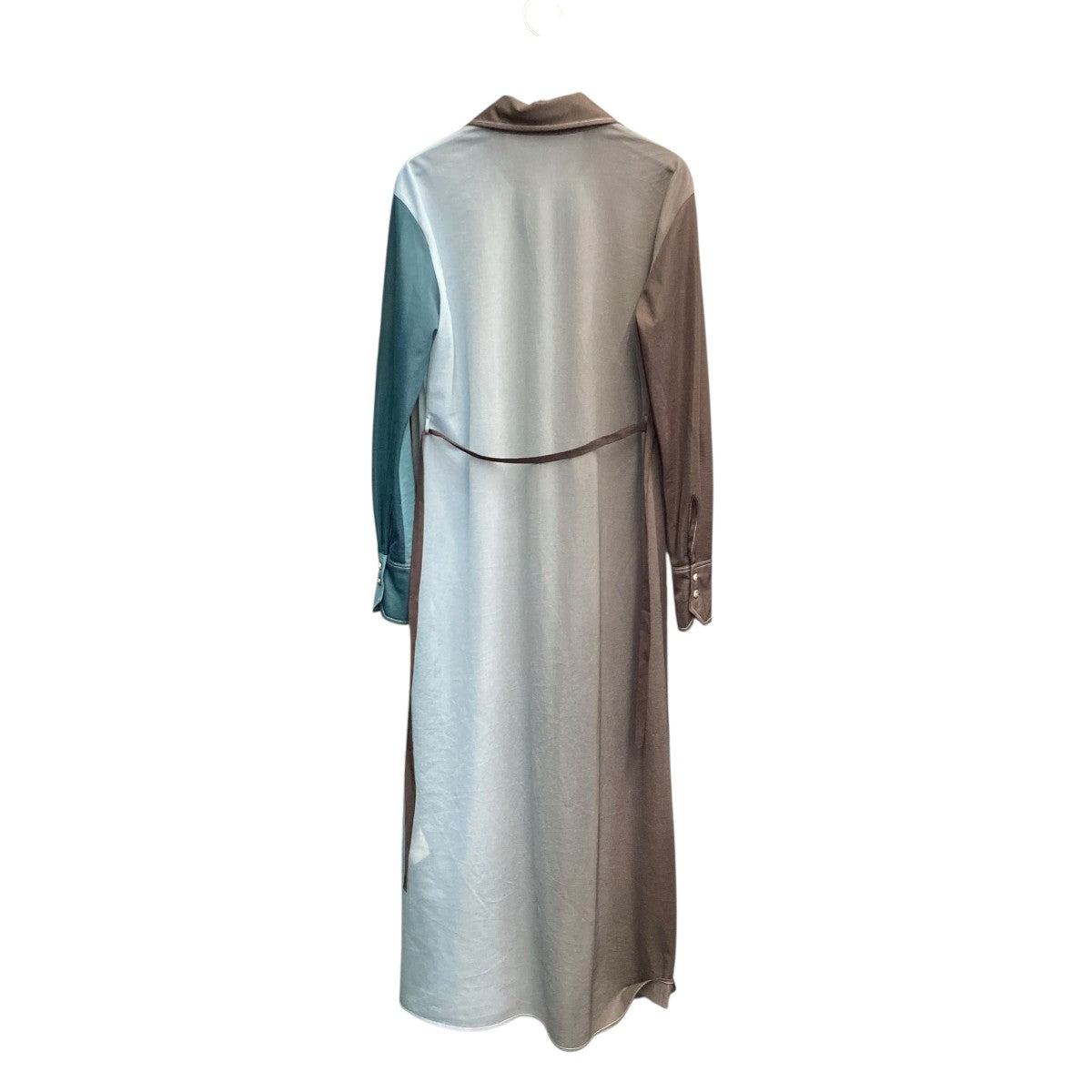 ミューラル MURRAL ロングシャツ MU22FW-0912 ブラウン×ブルー サイズ：free MURRAL(ミューラル) ロングシャツMU22FW-0912 MU22FW-0912