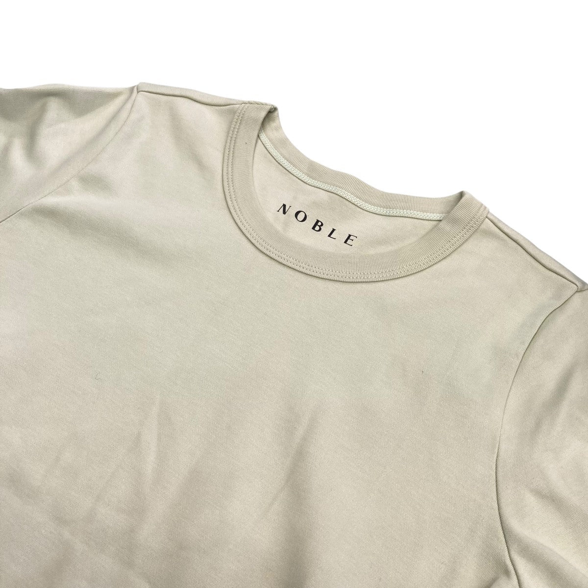 ノーブル Noble 24SS スビンコットン5分袖Tシャツ 24-070-240-5110-2-0 黄緑 サイズ：表記無 Noble(ノーブル) 24SSスビンコットン5分袖Tシャツ24-070-240