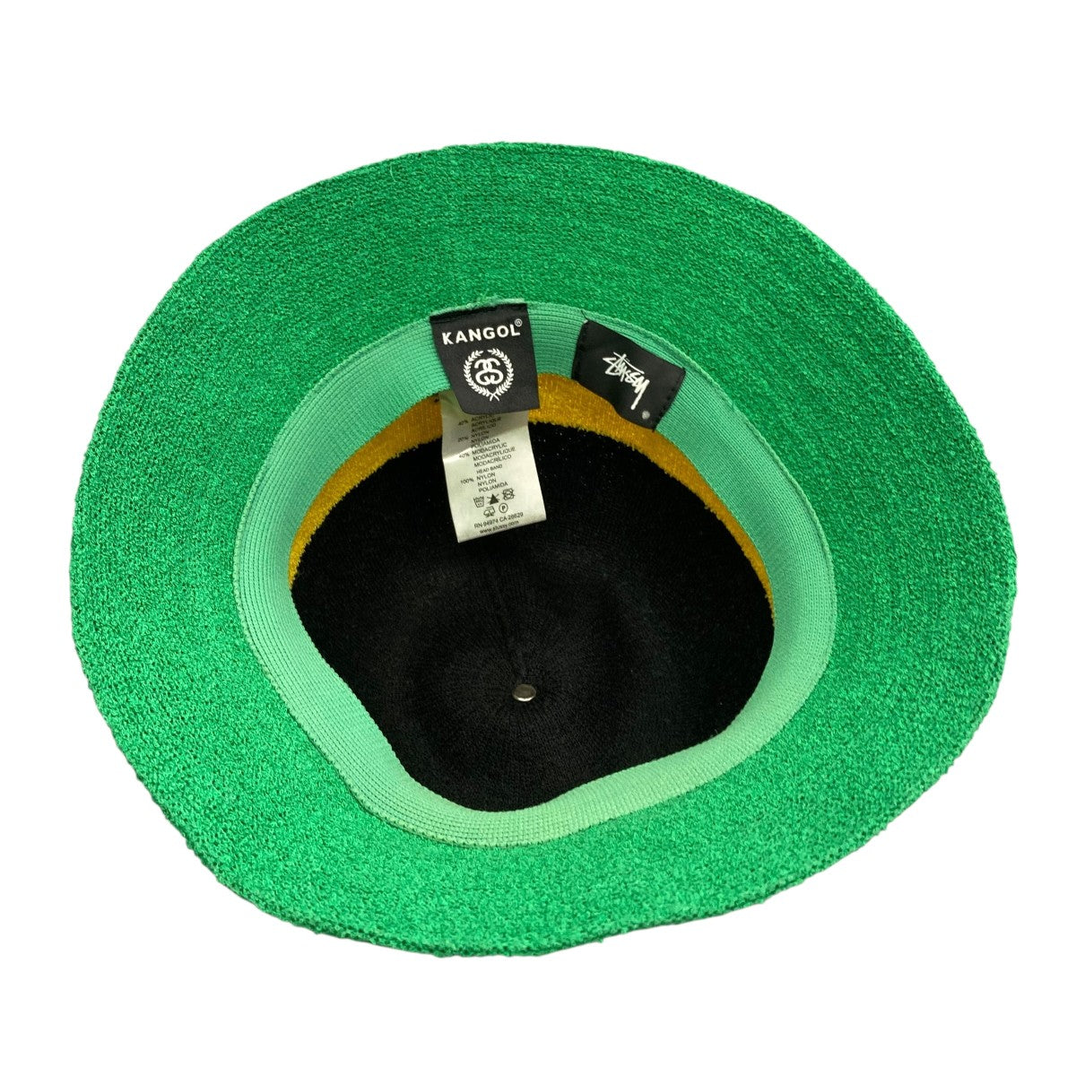 超希少Stussy x Kangol バケットハット 黒　Lサイズ STUSSY（ステューシー）の「Kangol Bermuda Casual（ハット