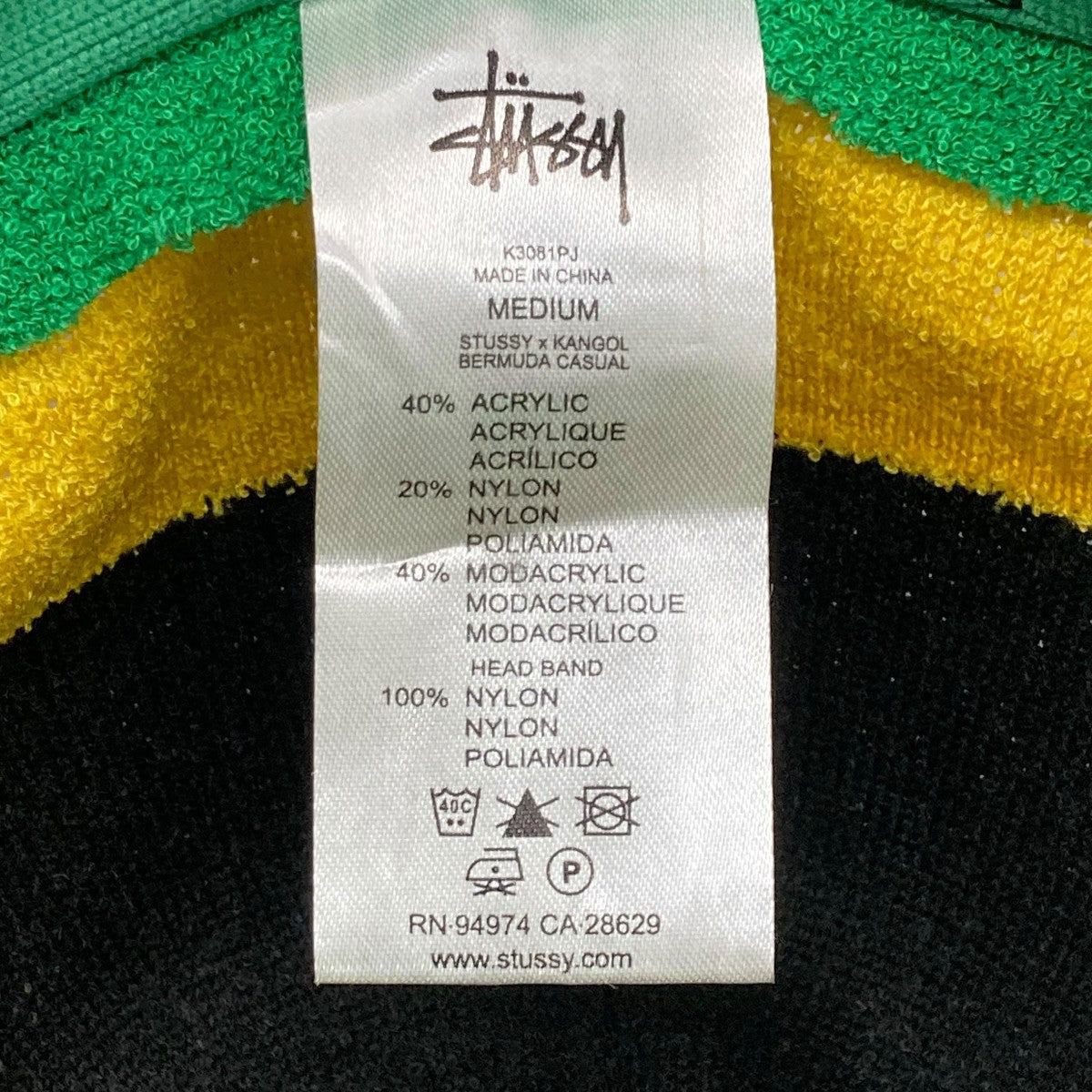 KANGOL×stussy バミューダカジュアルバケットハットK3081PJ