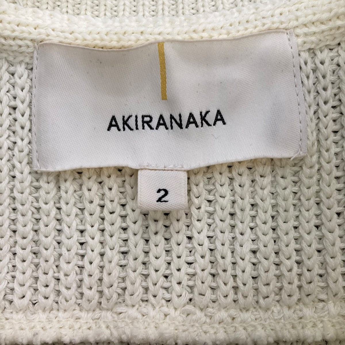 アキラナカ AKIRA NAKA EVA ノースリーブニット AS2322-WHGR アイボリー サイズ：2 AKIRANAKA アキラナカ AKIRA NAKA EVA ノースリーブニット