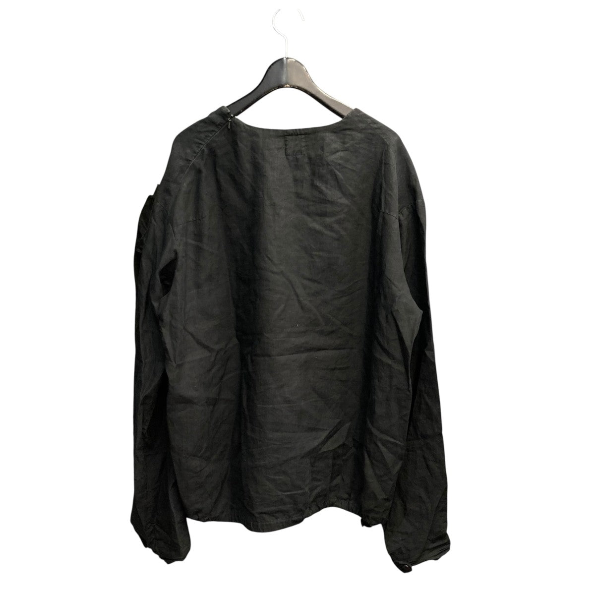 sunsea bk sleeve long tee navy サンシー シーアイランドコットンクルーネックジャンパー （Light Navy
